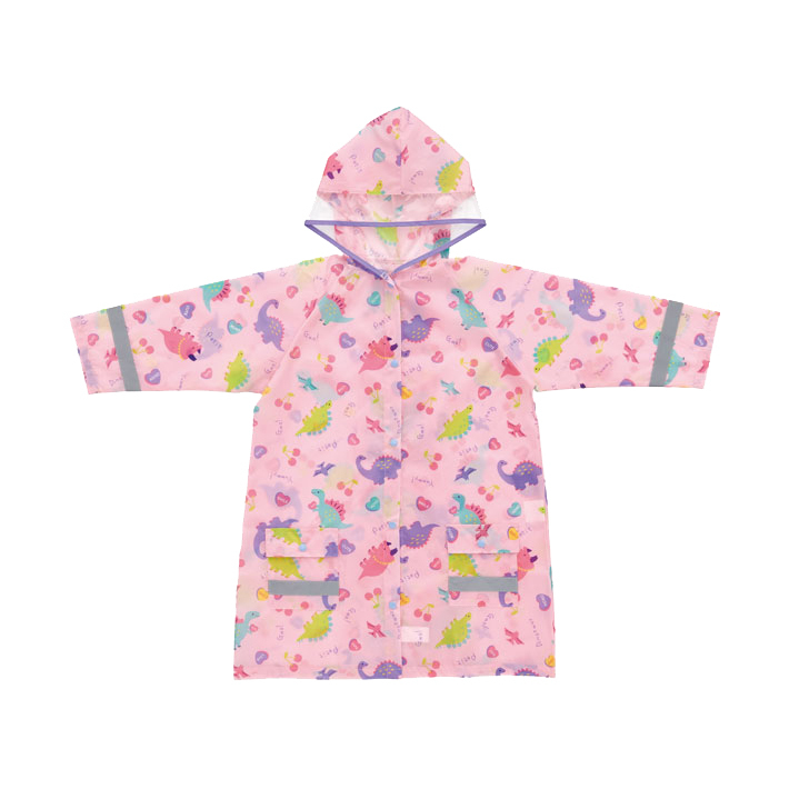 Skater 粉恐龍 兒童雨衣 雨褸 (可容納書包)