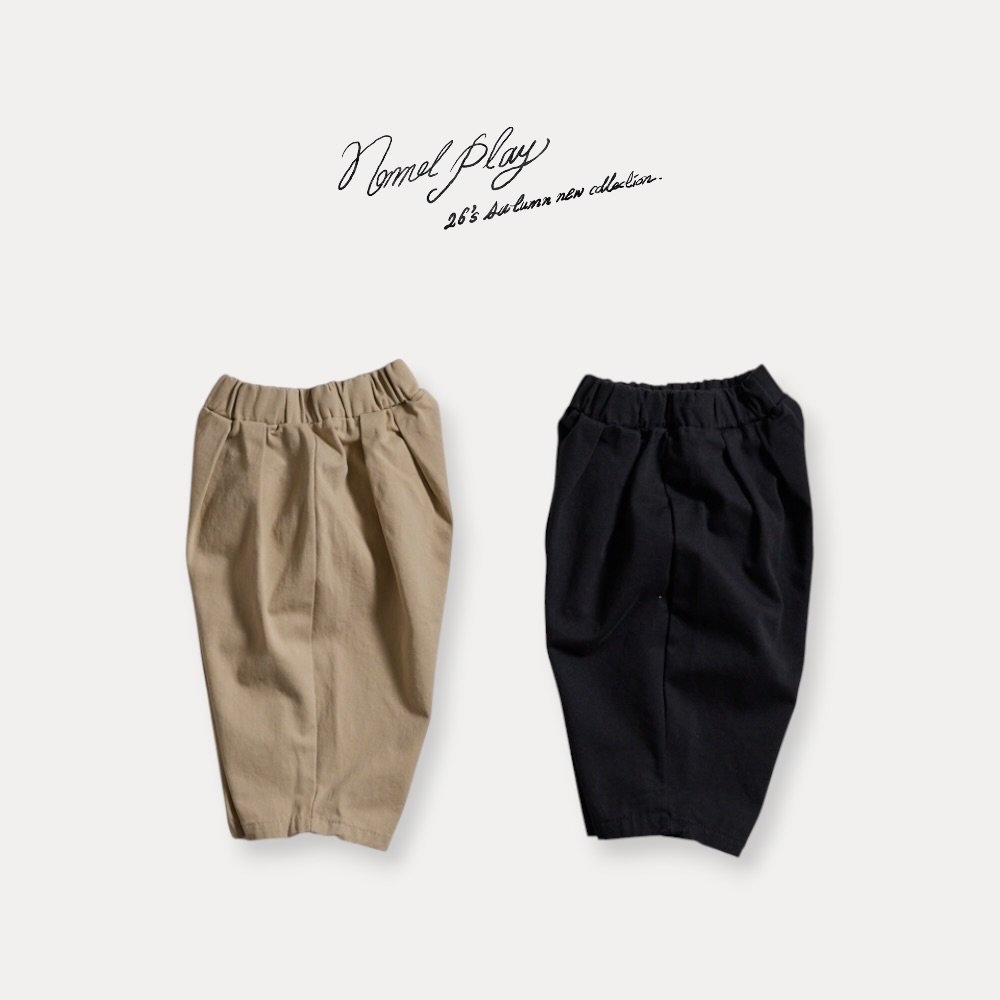 Normalplay | Double pleat cotton pants