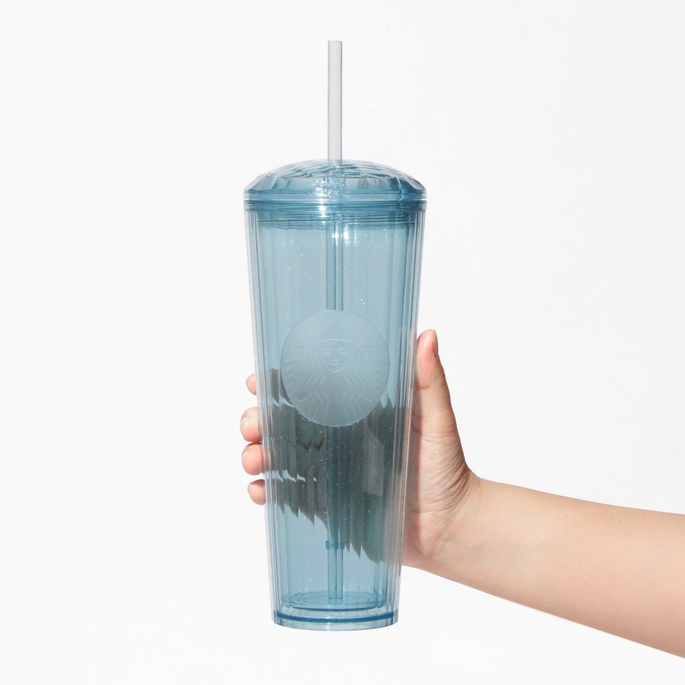 《日本🇯🇵 STARBUCKS 2026 Feel the Breeze 限定系列》閃粉粉藍冷飲杯 710ml