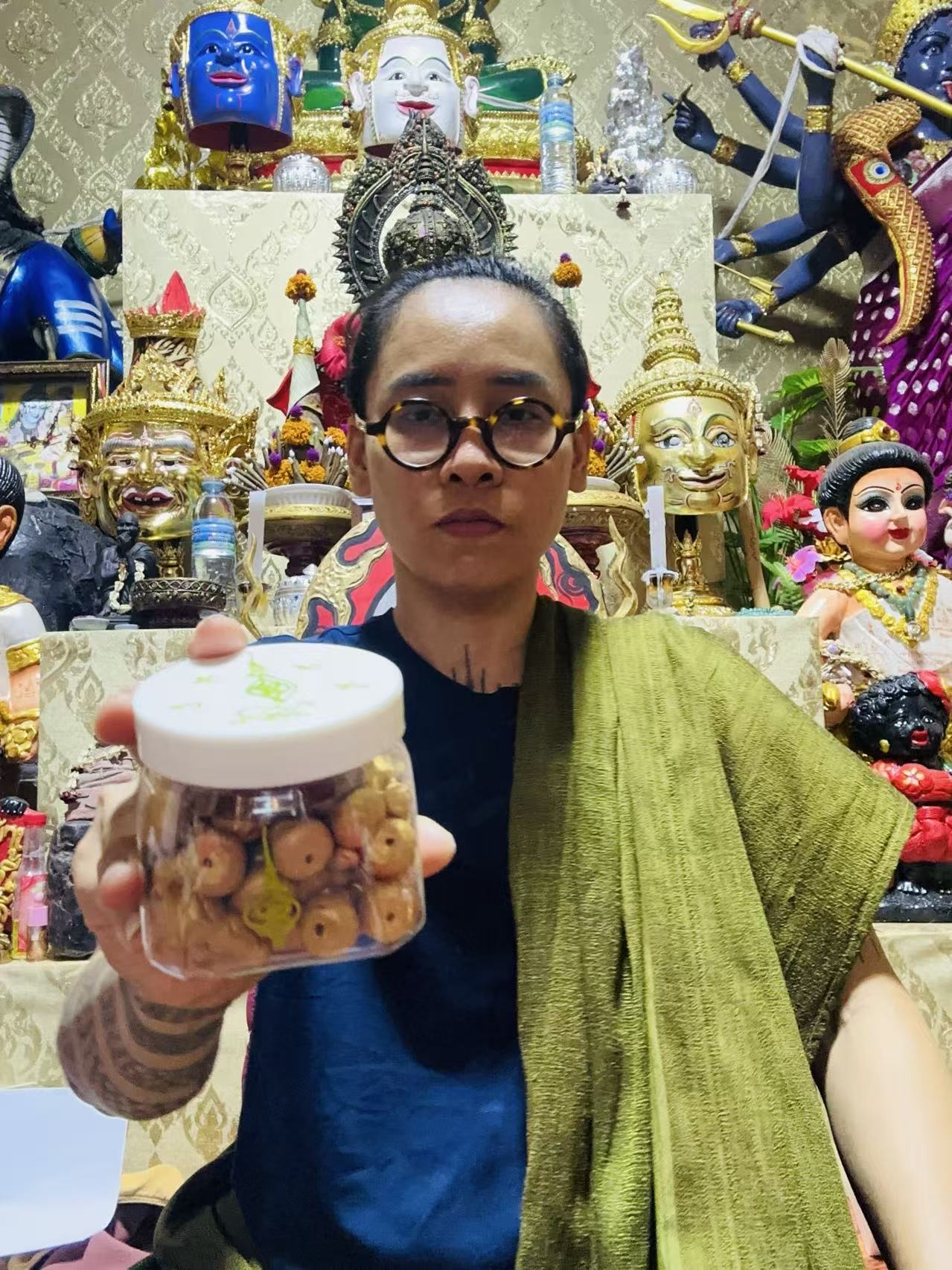 阿贊natt  招財淨化葫蘆倒流塔香36粒