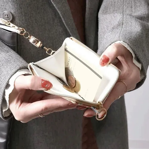 日本🗾品牌可伸縮L形拉鏈式證件套匙扣現貨💞