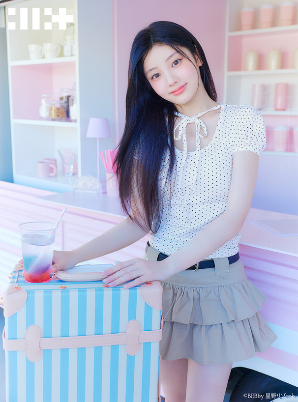 波點領絲帶上衣 [ru1449]