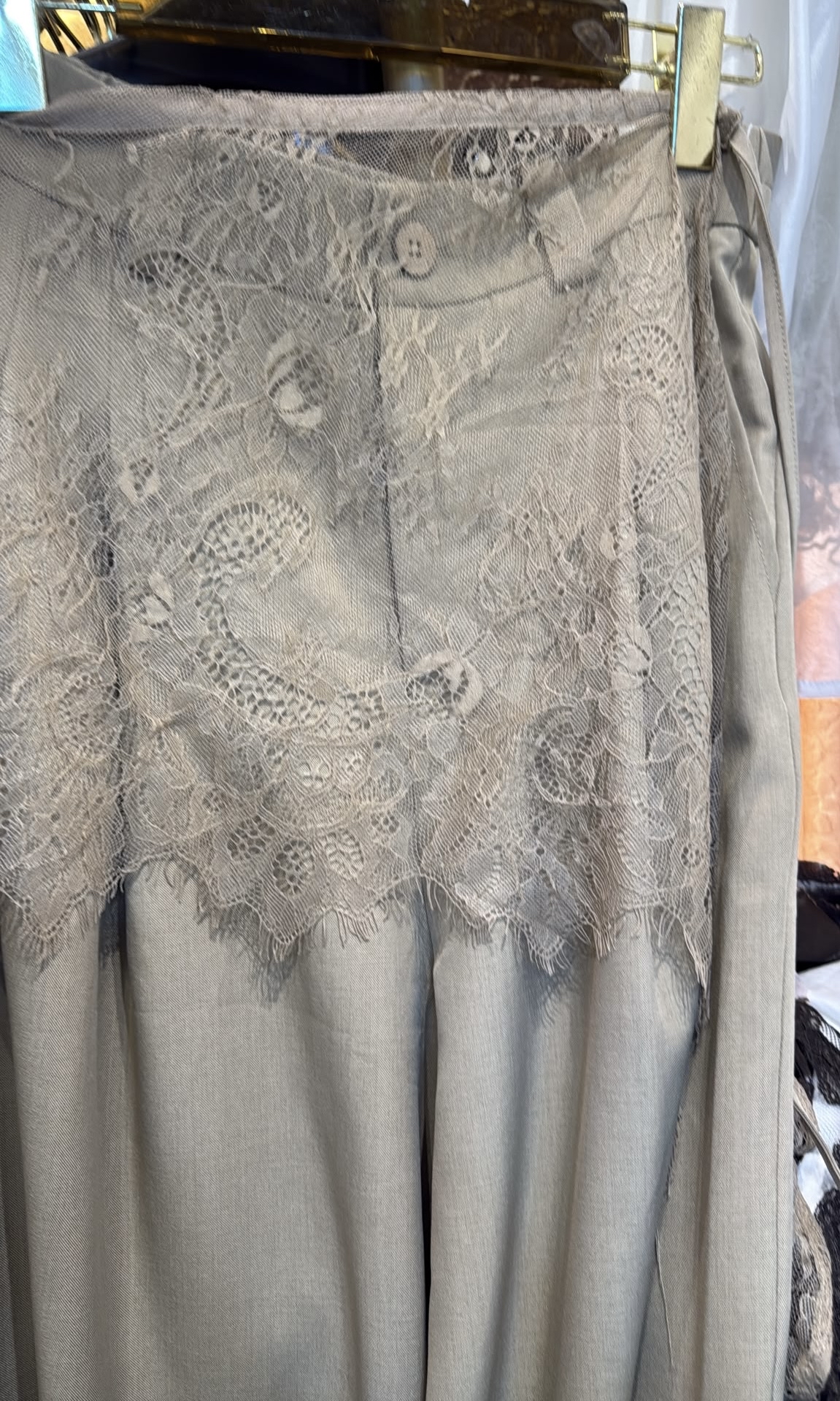 免燙西褲+lace 巾 Set