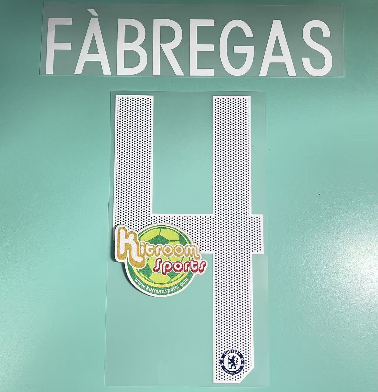 2017-18 Chelsea Home UCL Nameset #4 FABREGAS