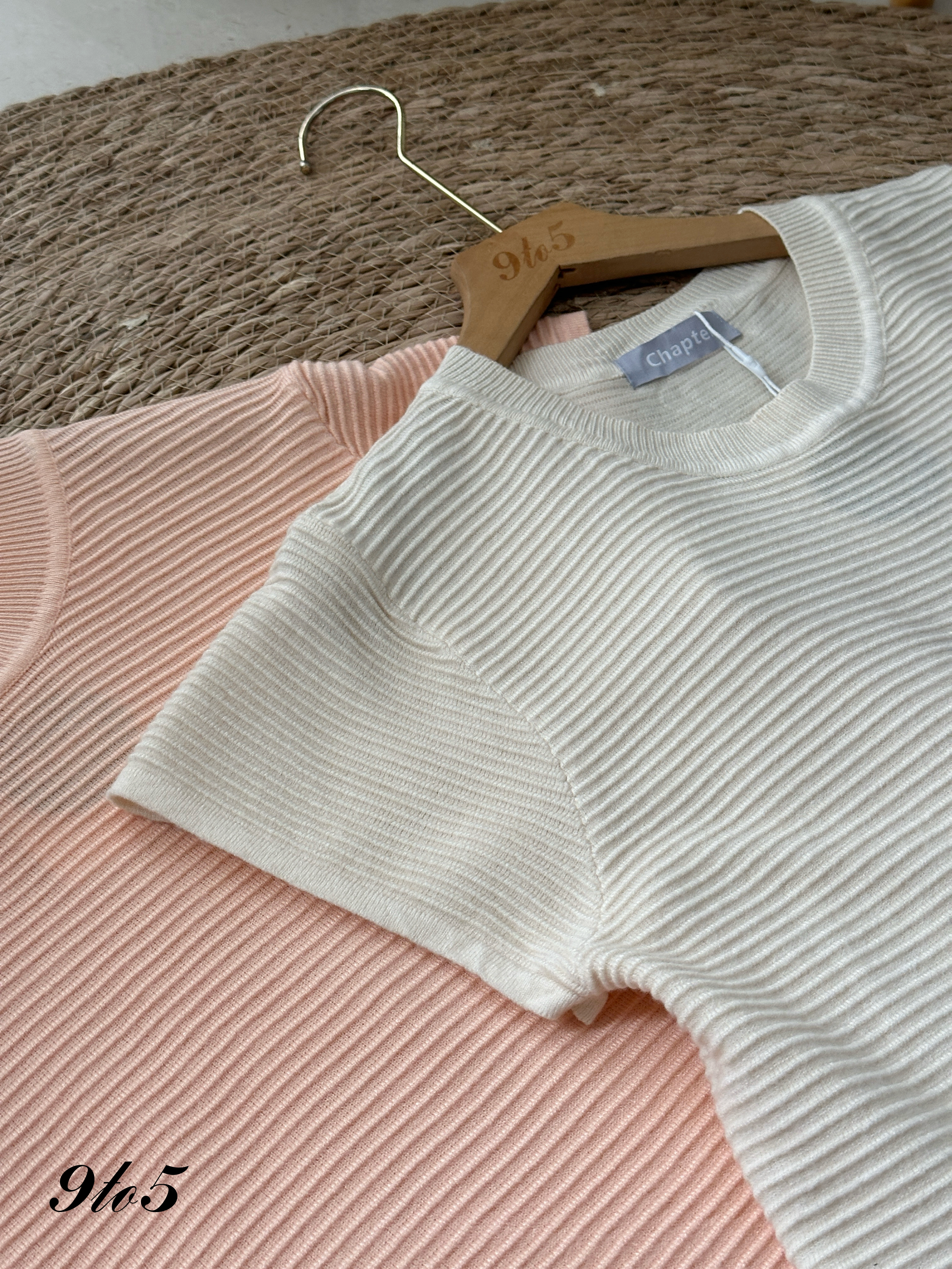 T4144 Round Neck Knit Top - 3 Colors 