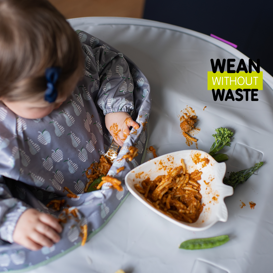 TIDY TOT 魔術貼款 防水輕便長袖飯衣 - 蘋果和梨【建議6個月至2歲】