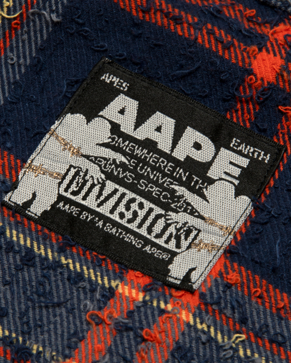 AAPENOW AAPEUNVS Plaid Long-sleeve Shirt (8592XXR)