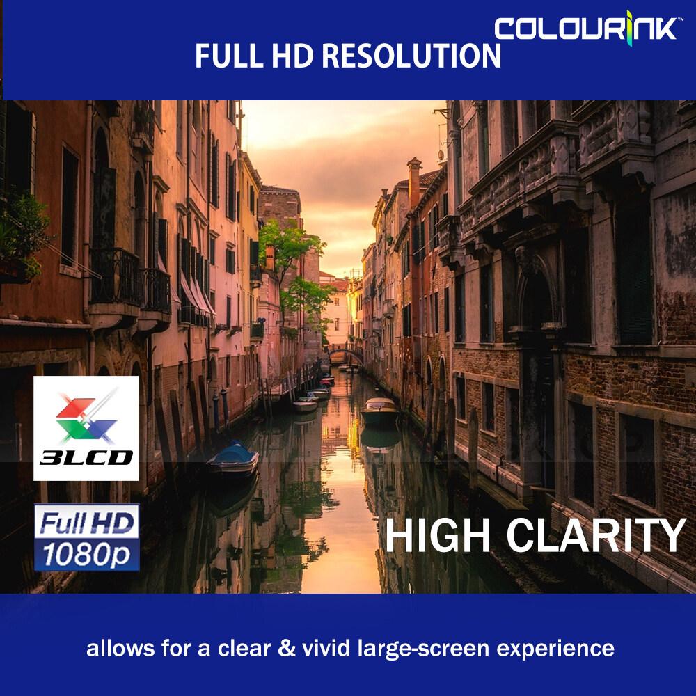 Epson CO-FH02 Large Screen Smart Projector Wi-Fi 3000 Lumens Full HD Android TV Chromecast Build-In EB-E10 EB-FH52