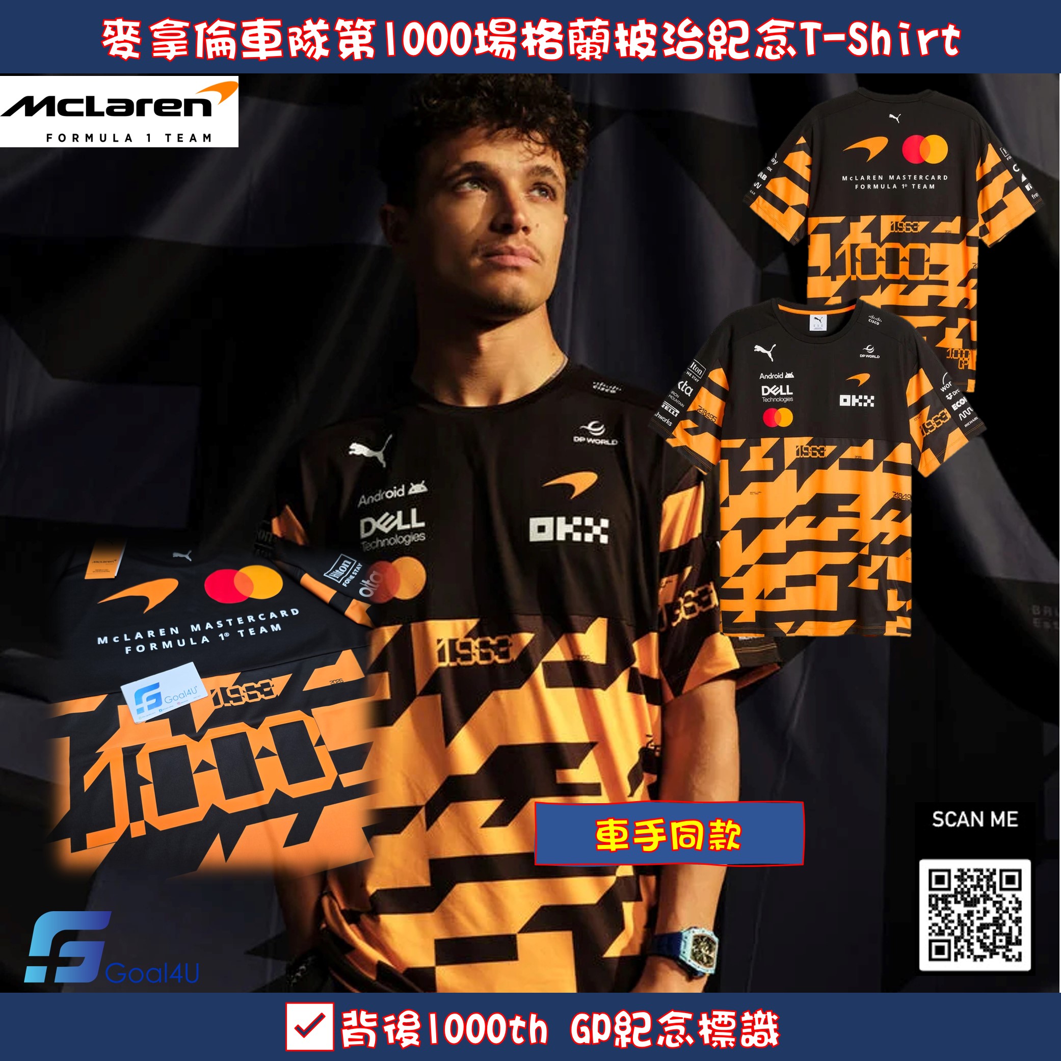 Puma F1 McLaren 麥拿倫車隊一千場大獎賽限量紀念 T 恤 701242720