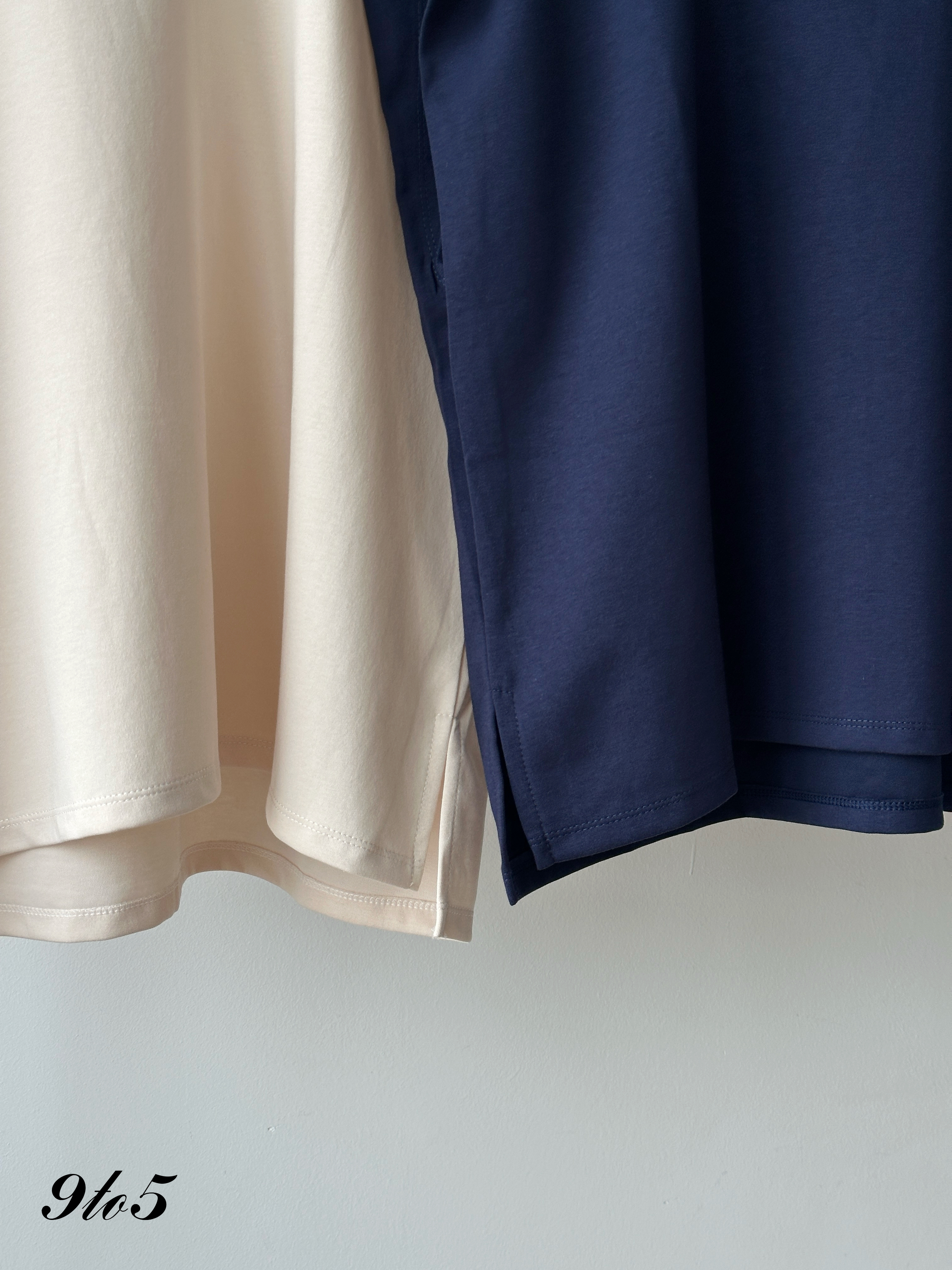 T4419 Cape Sleeve Oversized Plain Tee - 4 Colors 