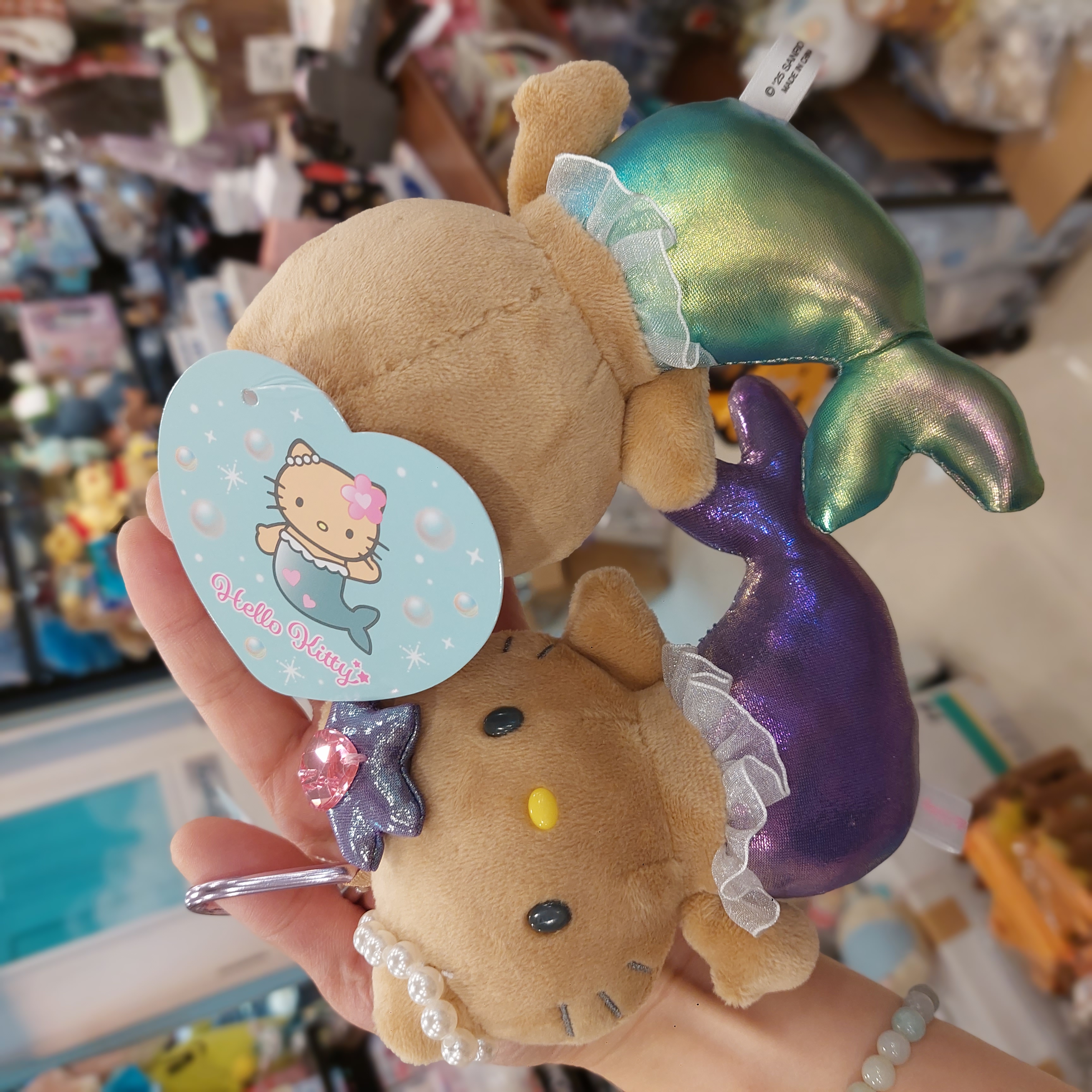 原裝日本 Sanrio 曬黑 美人魚 Hello Kitty  吊飾 掛件 KC