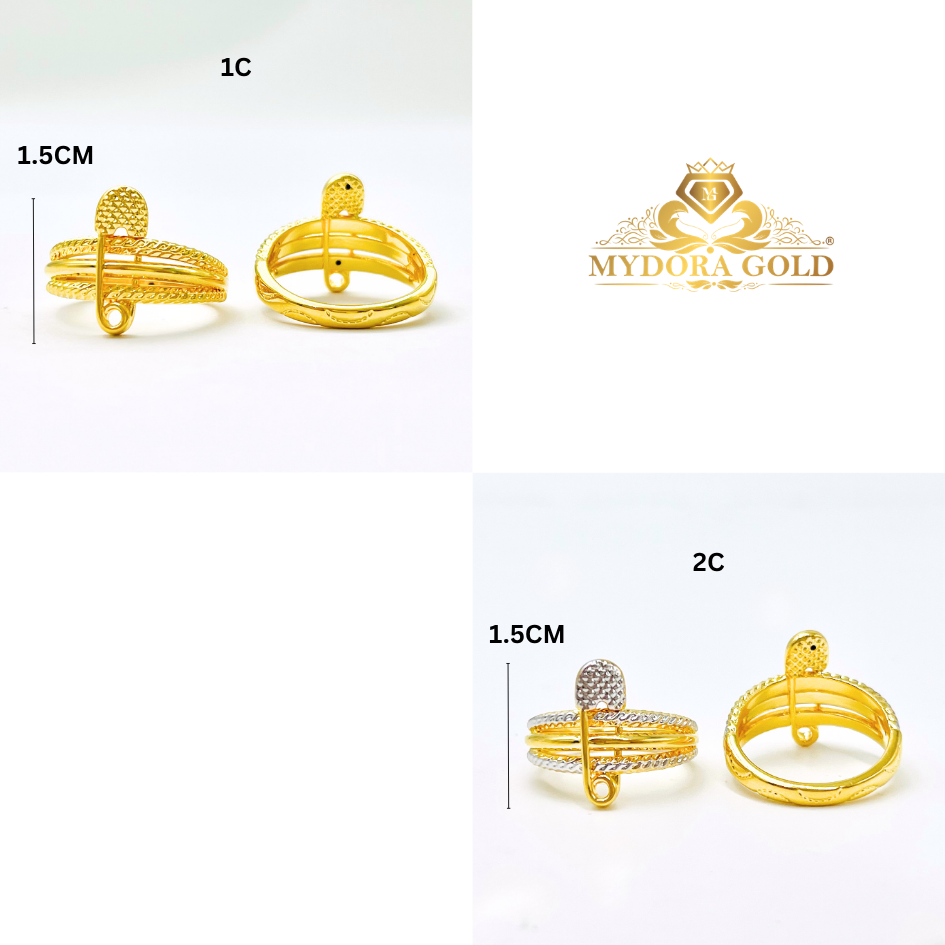 MYDORA Cincin Safety Pin Premium (5G) l EMAS 916/22K
