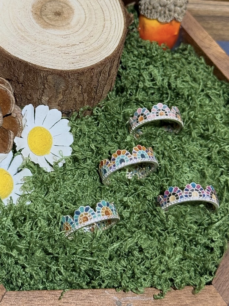 花野小冕 Meadow Tiara｜925純銀開口戒指