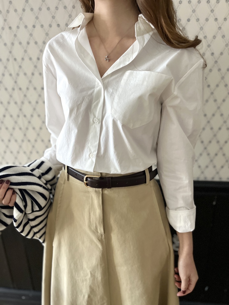 The Oxford Pocket Shirt (Ivory)