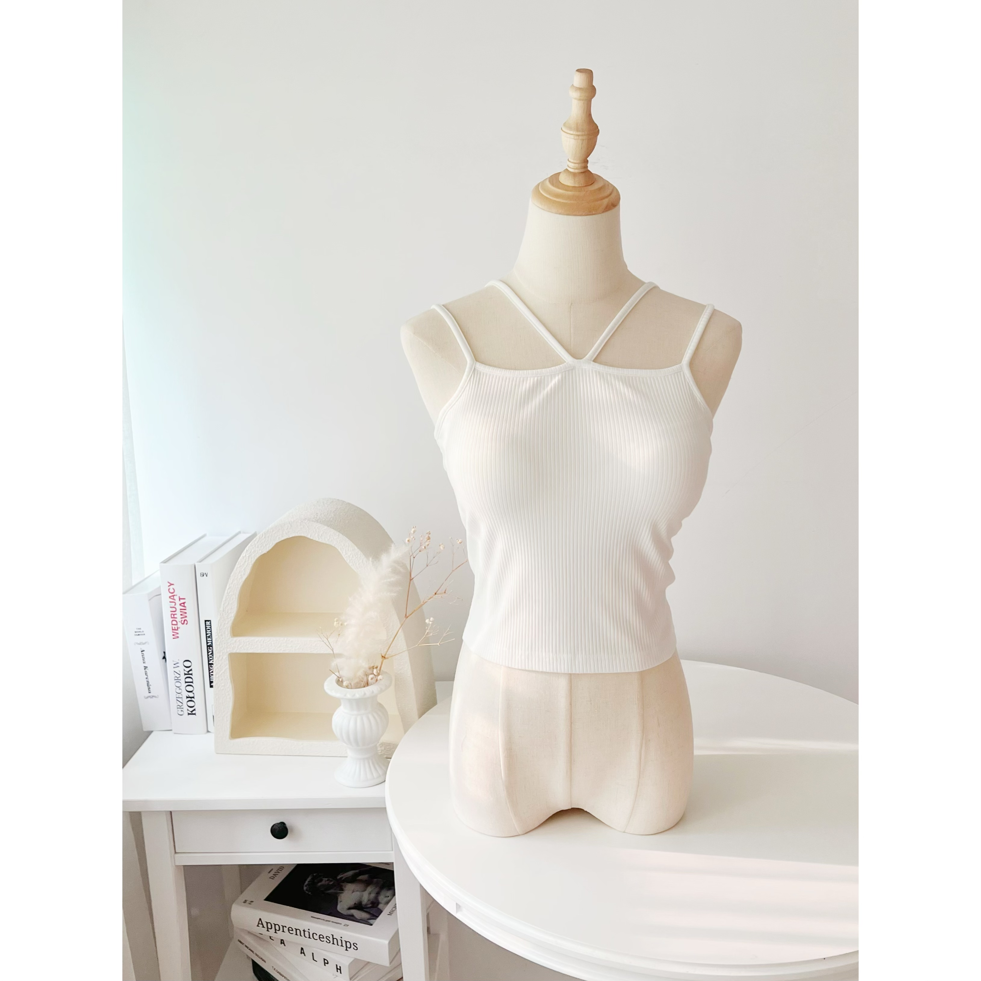 W吊帶胸墊吊背心(JP)361174