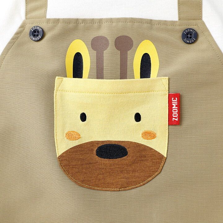🇯🇵預訂 日本直送🇯🇵Zoomic兩色動物口袋前後印花吊帶短袖T恤
