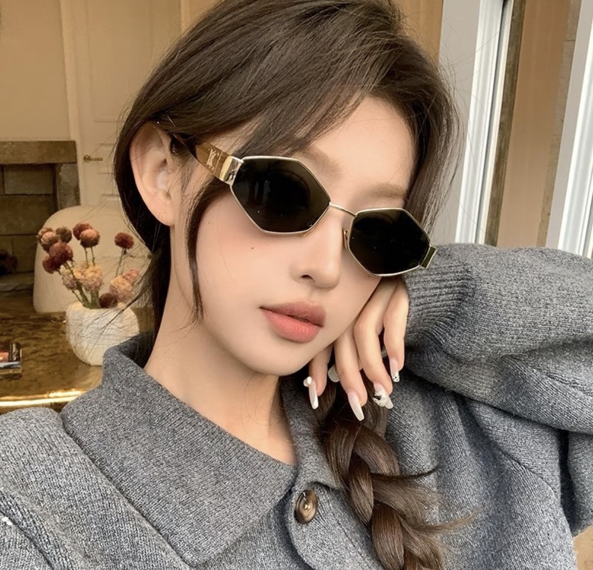 秒殺價✨現貨✨Celine 金框太陽眼鏡