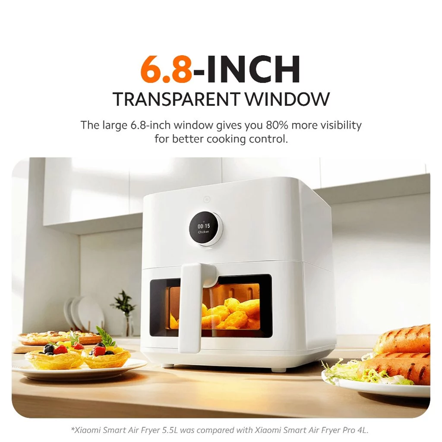 Xiaomi 5.5L Smart Air Fryer Visual Window (BHR8239GB)