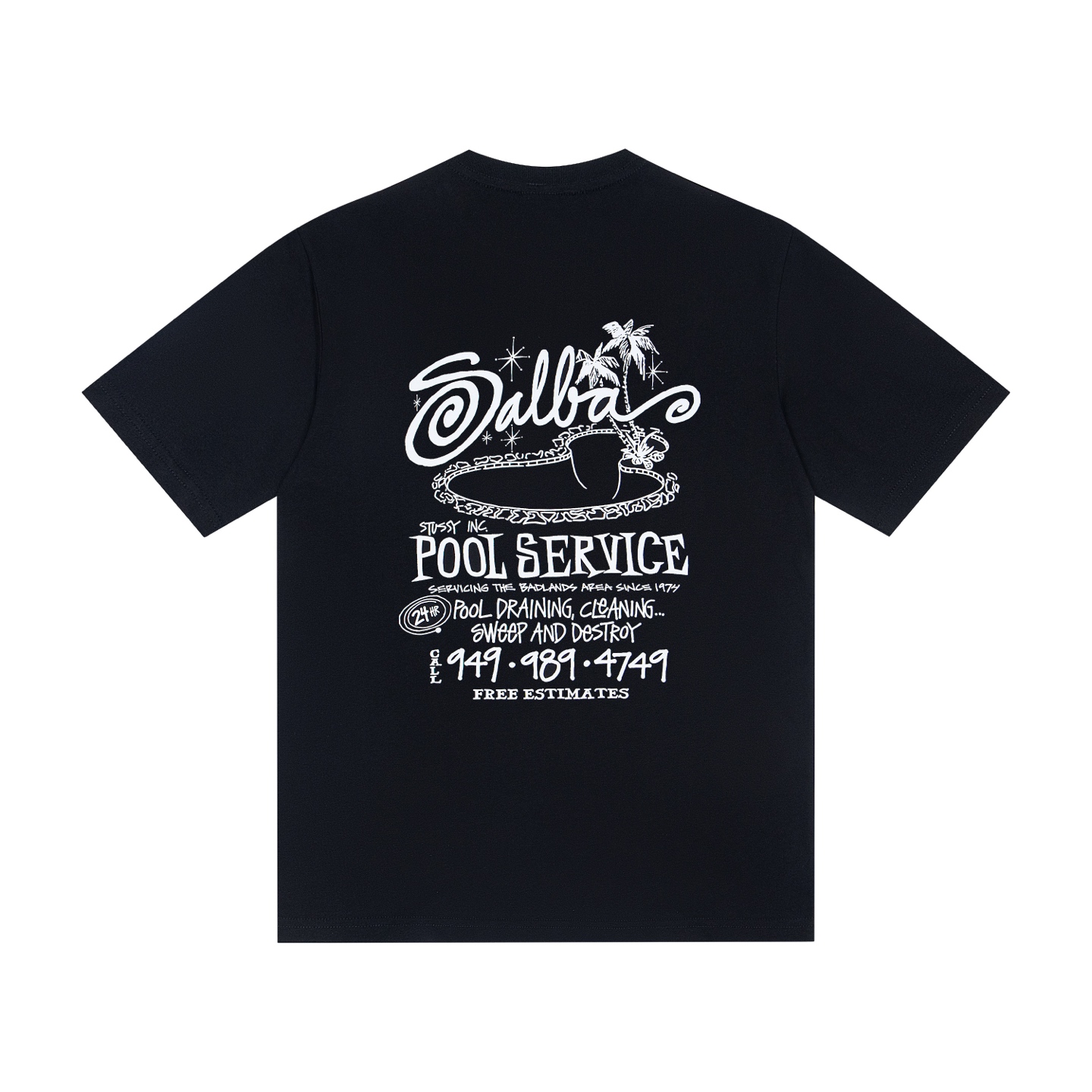 Stussy Pool Service Pigment Dyed Tee