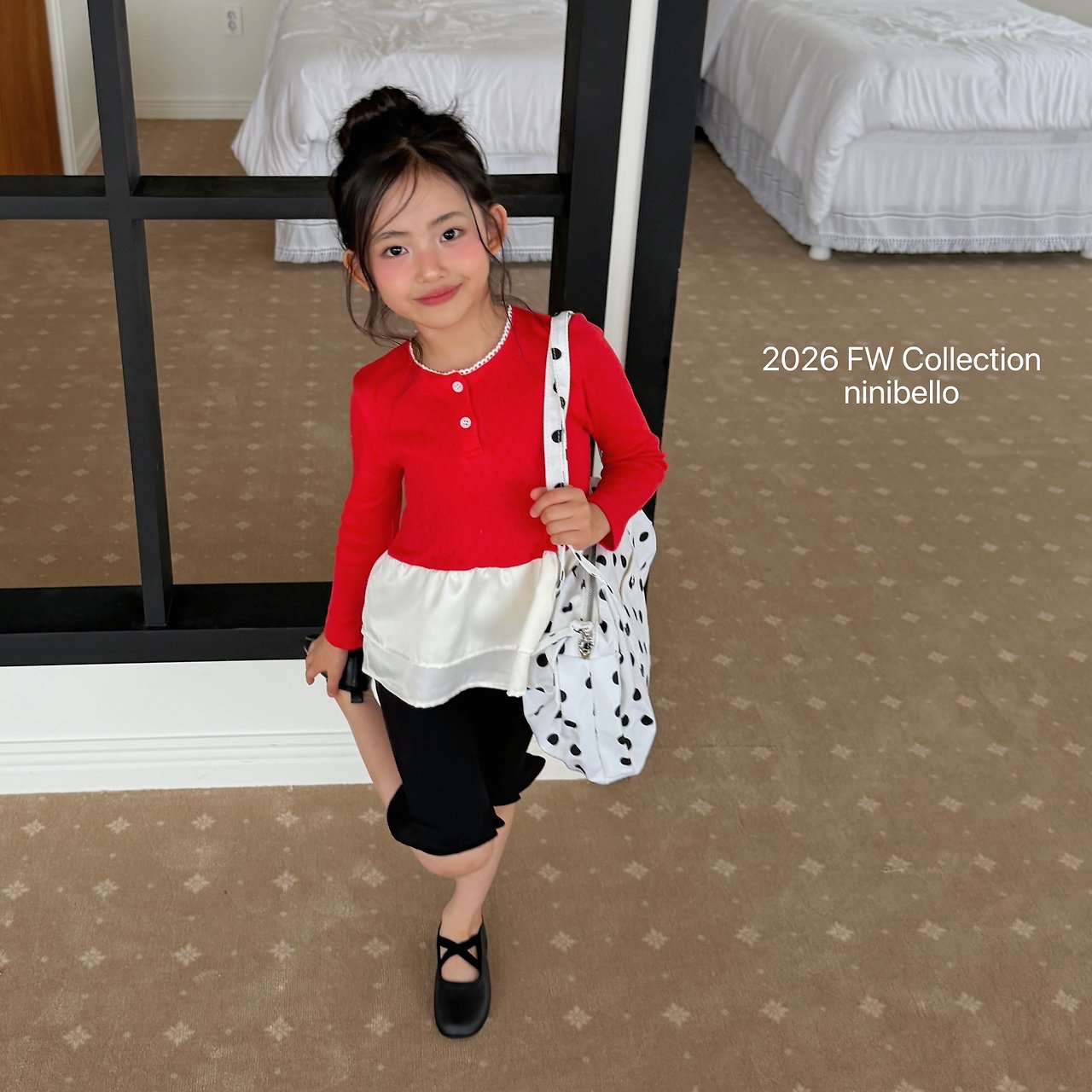 Ninibello | Eyelet Tulip Layered T-shirt 