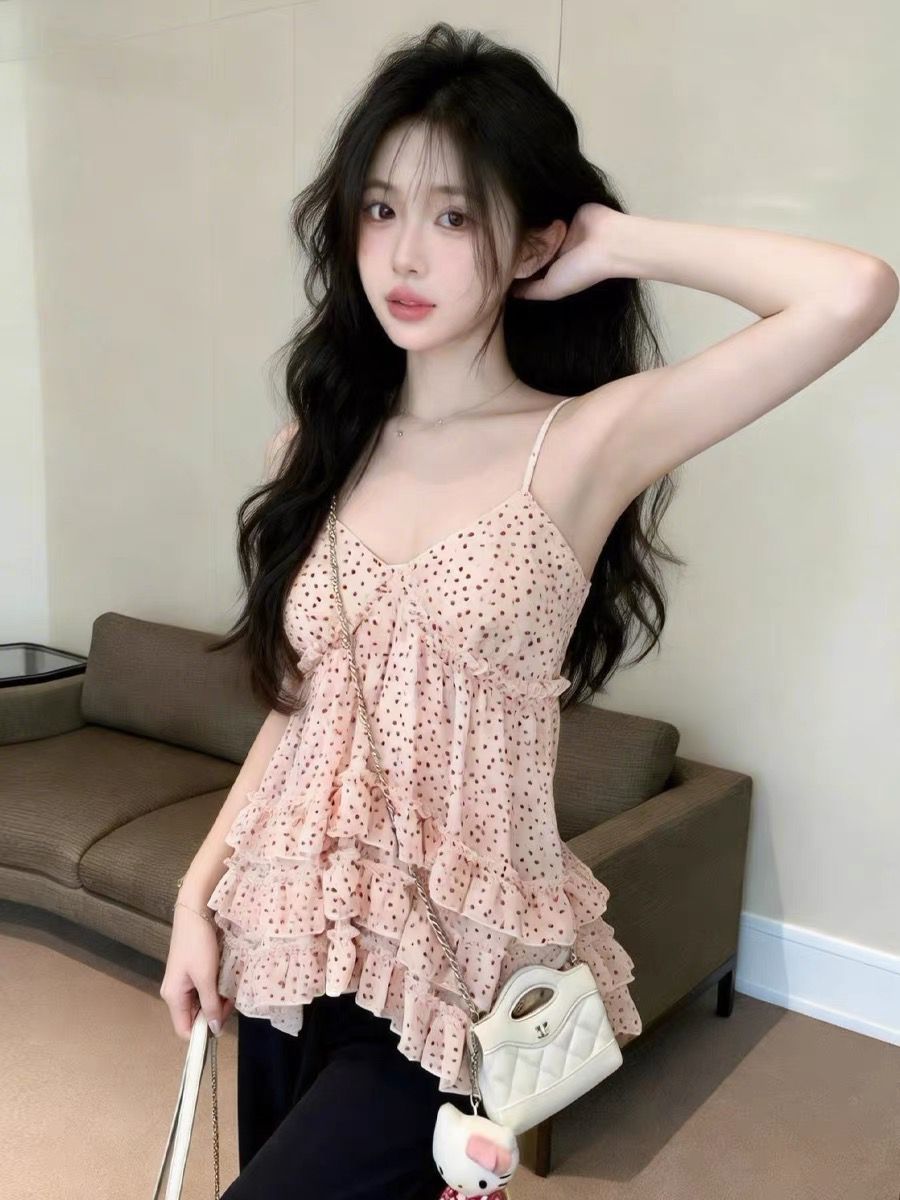 A100445 Vintage Fresh Floral Strapless Cami Top