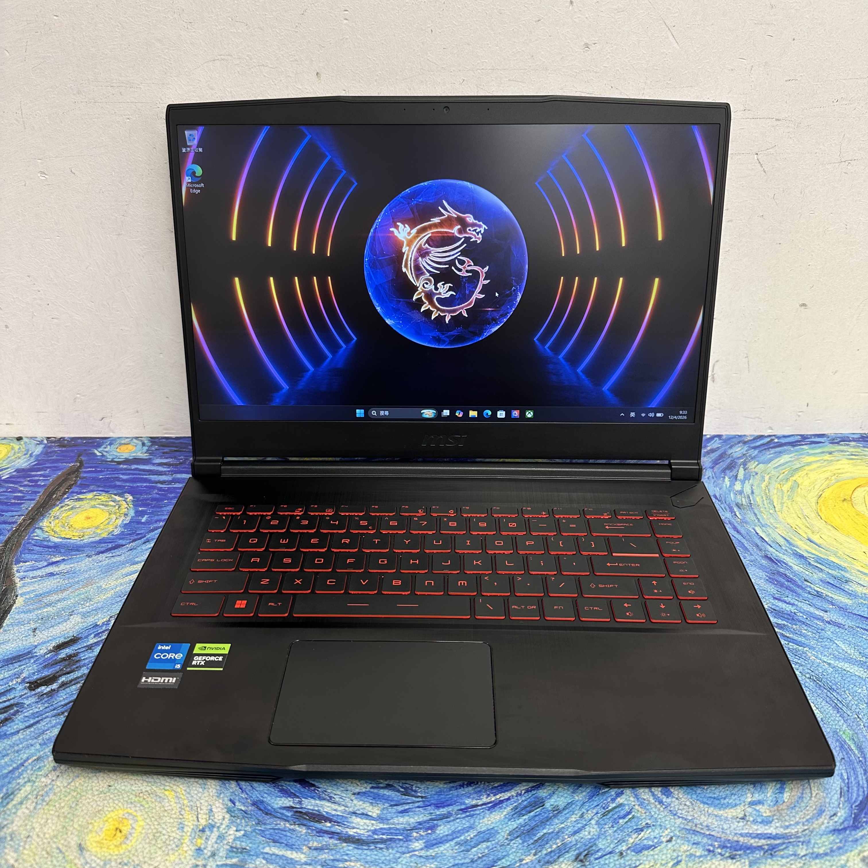 (RTX 3050 MSI 電競機🔥) MSI  i5-12450H /16GB Ram/512GB SSD/15.6吋Mon/144Hz 高刷/紅色背光Keyboard/RTX 3050獨立顯示卡/ Gaming Laptop / Notebook / PC / PC Gaming / Gaming Notebook / Netflix / YouTube / Movie /