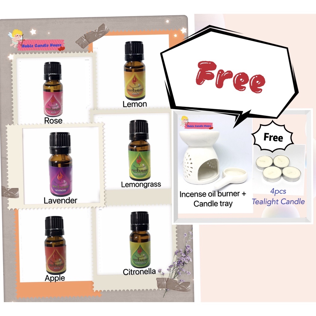 Fragrance Oil (10ml)【SZENT RADIANZE】-Lavender, Rose, Citronella, Lemongrass, Apple, Lemon