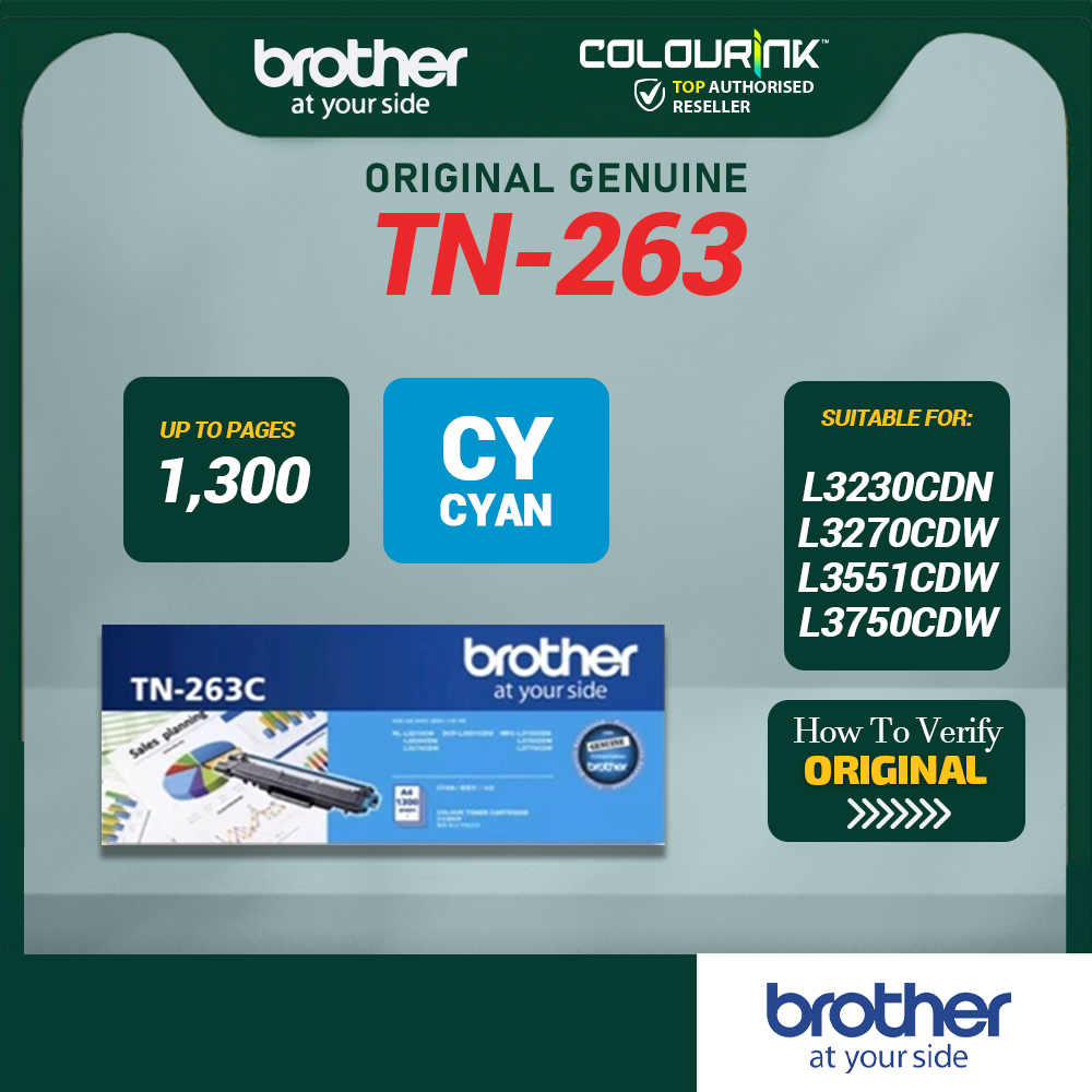 Brother Original TN267 TN263 DR263CL BU223CL Laser Toner BKCMY for HL-L3230CDN DCP-L3551CDW MFC-L3750CDW