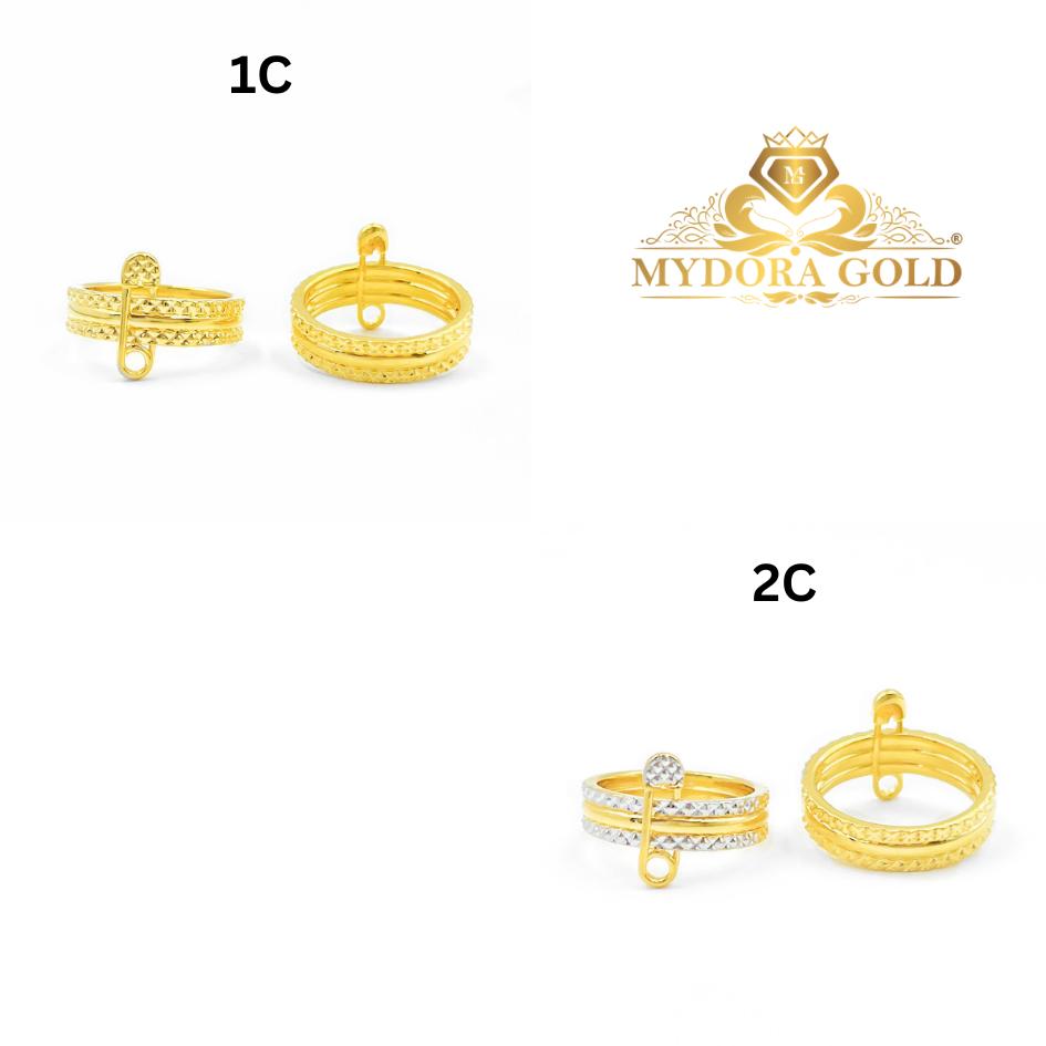 MYDORA Cincin Fesyen Safety Pin (5G) l EMAS 916/22K