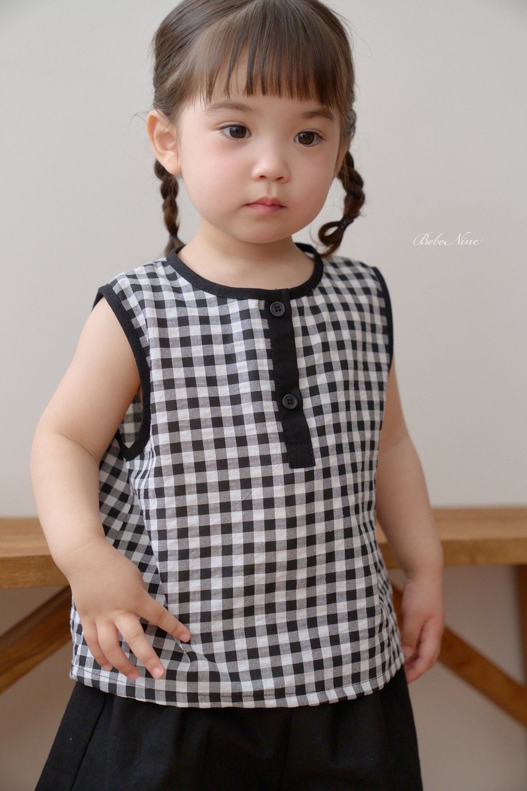 ☀️預訂 韓國直送☀️🇰🇷Bebenine兩色格紋純棉背心上下套裝