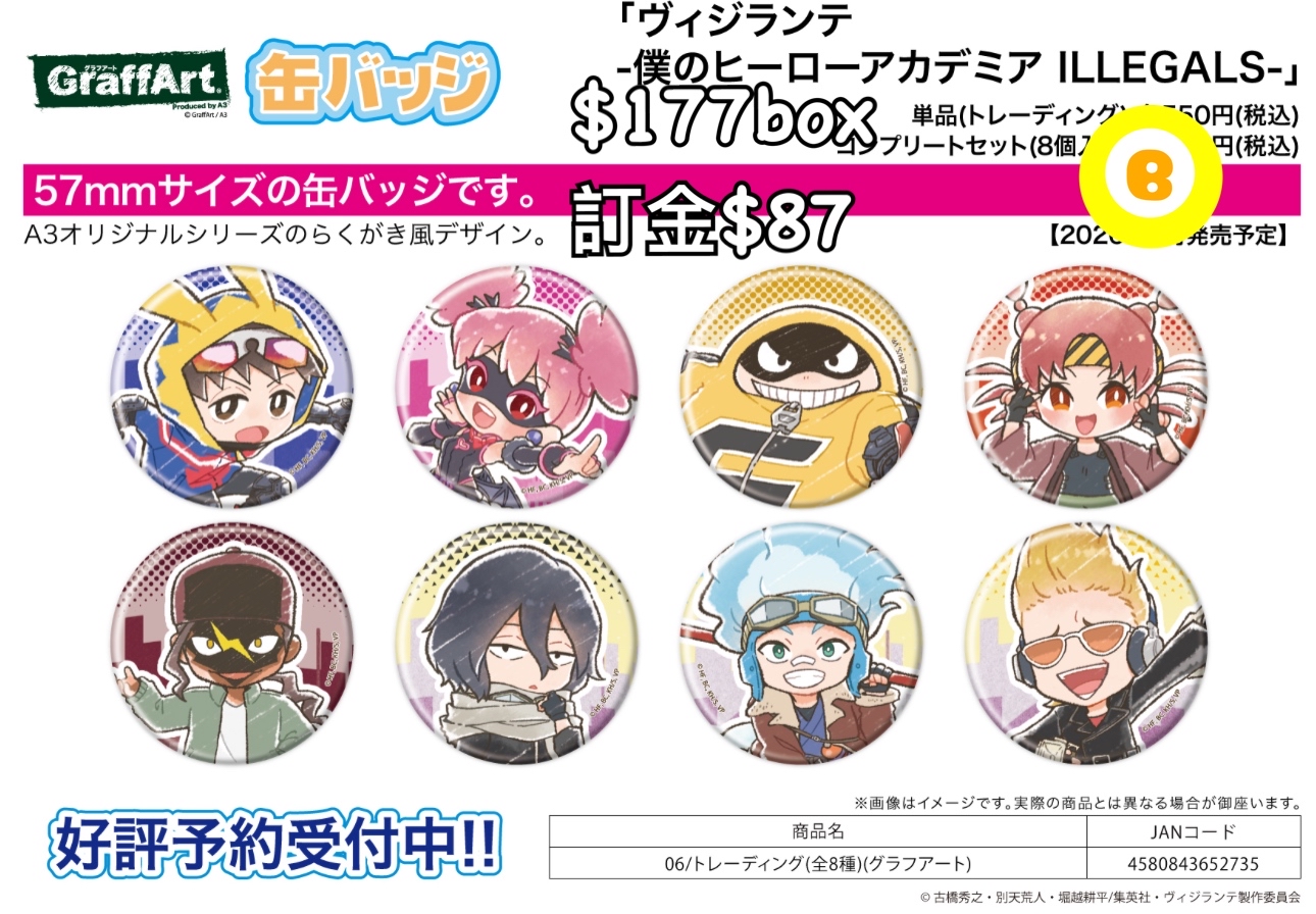 Preorder預訂6/2026年我的英雄學院ILLEGALS 大阪観光襟章原盒