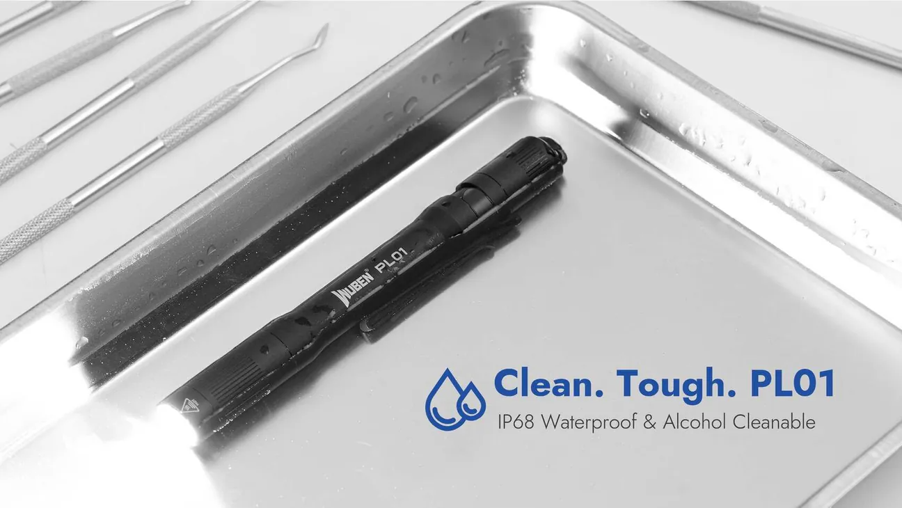 Wuben PL01 輕量級 USB-C 充電式醫療筆燈