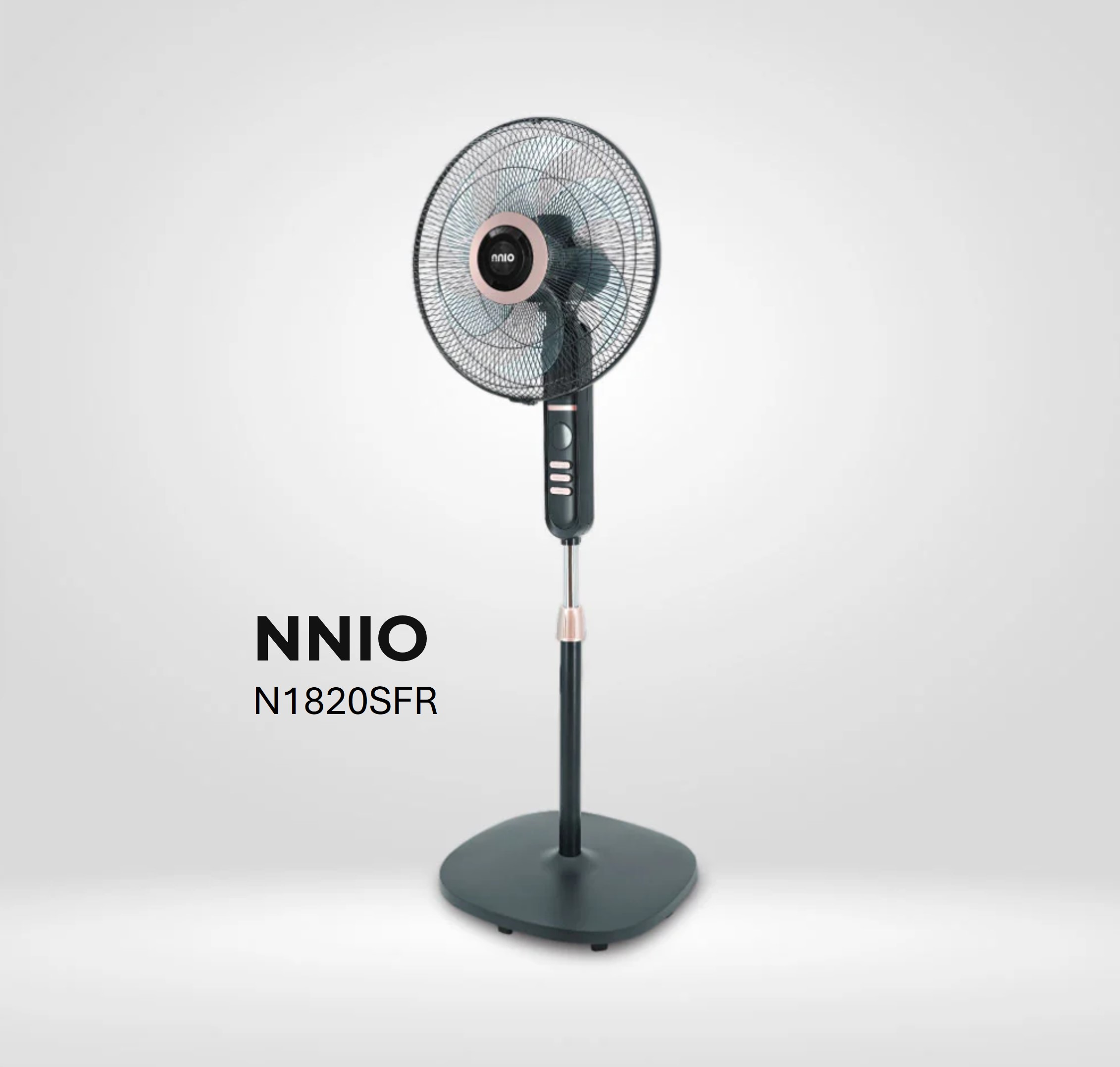 18" AC Motor Stand Fan with Remote Control, 3 Speed, 3 Mode (N1820SFR)
