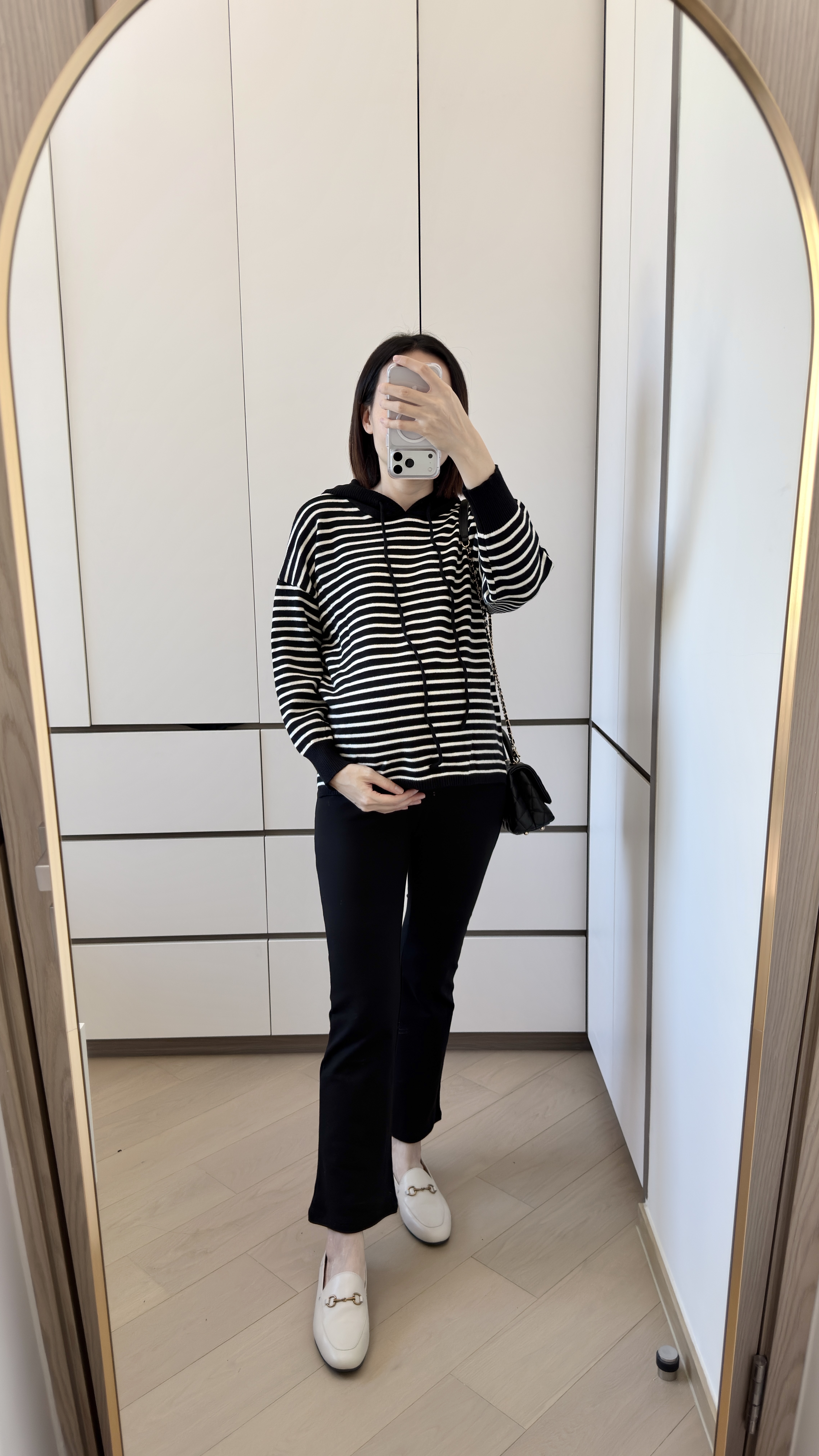 The Everyday Striped Knit Hoodie
