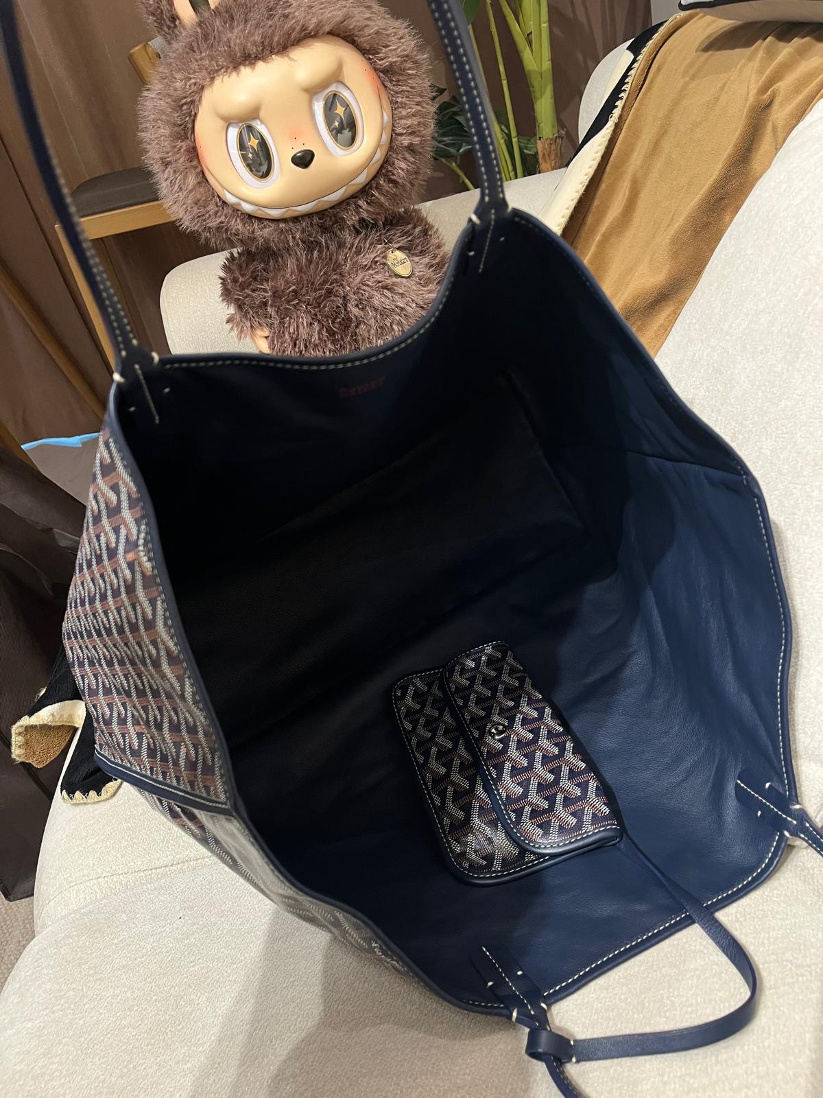 Goyard Anjou gm tote bag Navy 100%Authentic ,95%new ✅香港專門店收據 ✅dust bag