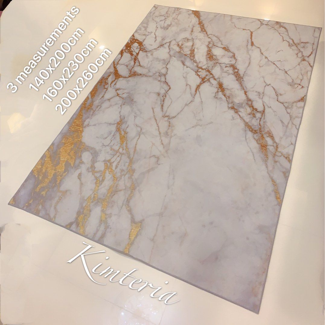 Marble Tile Looking Antislip Carpet