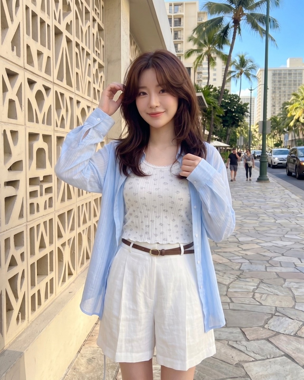  【預訂】韓國直送 東大門女裝 亞麻短褲