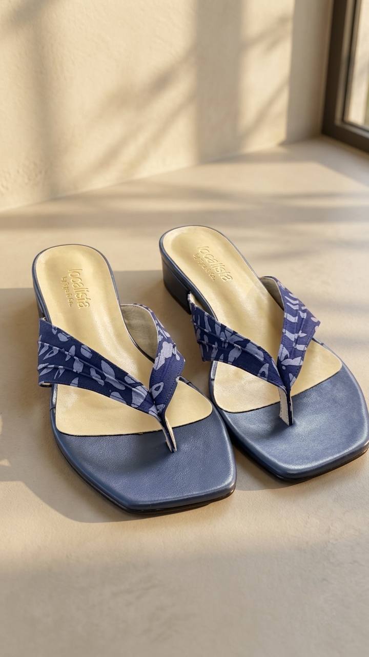 1122 - Batik Sandals (Blue)