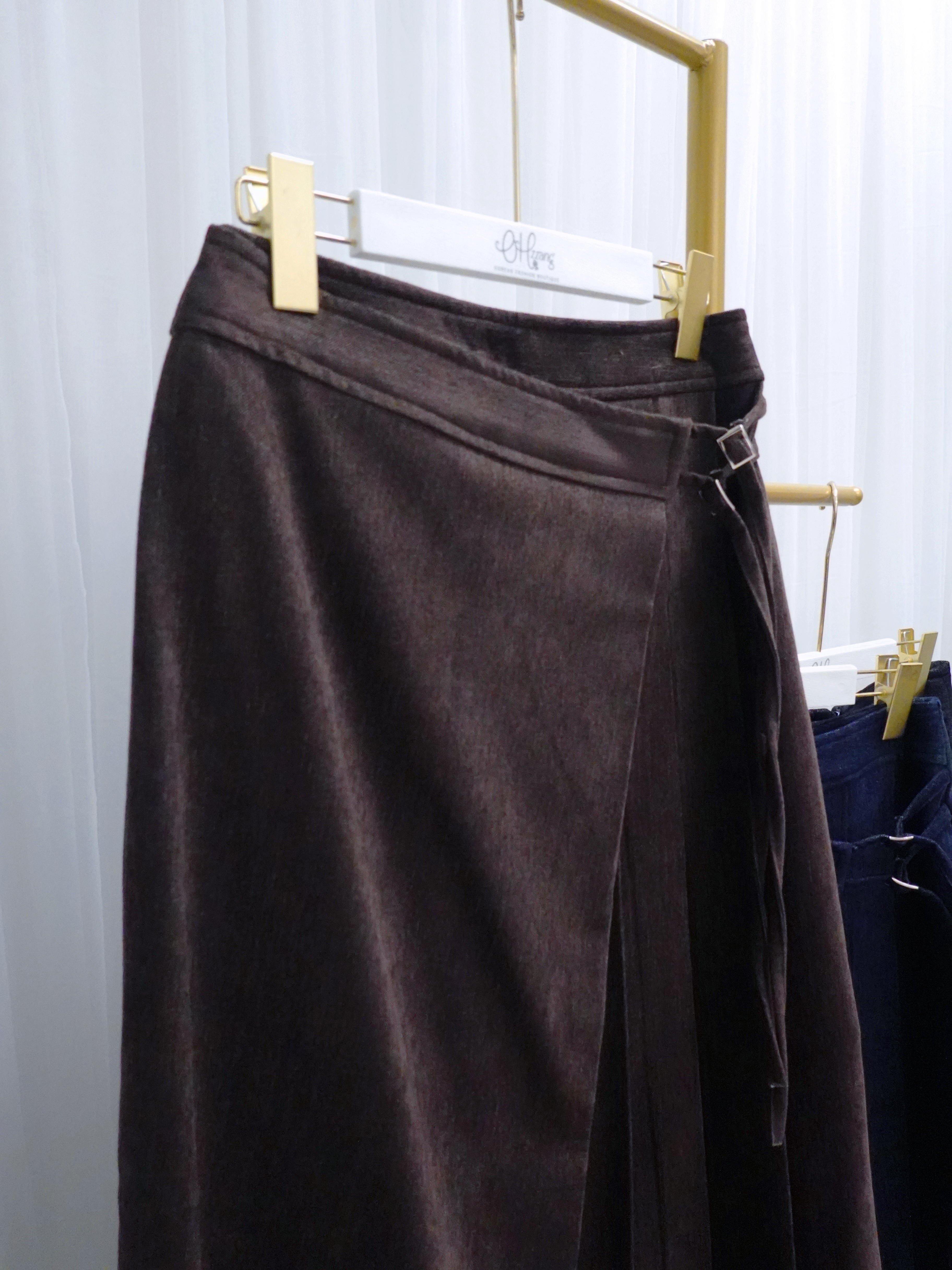 BOT04_11 仿牛仔斜CUT SK (3色)