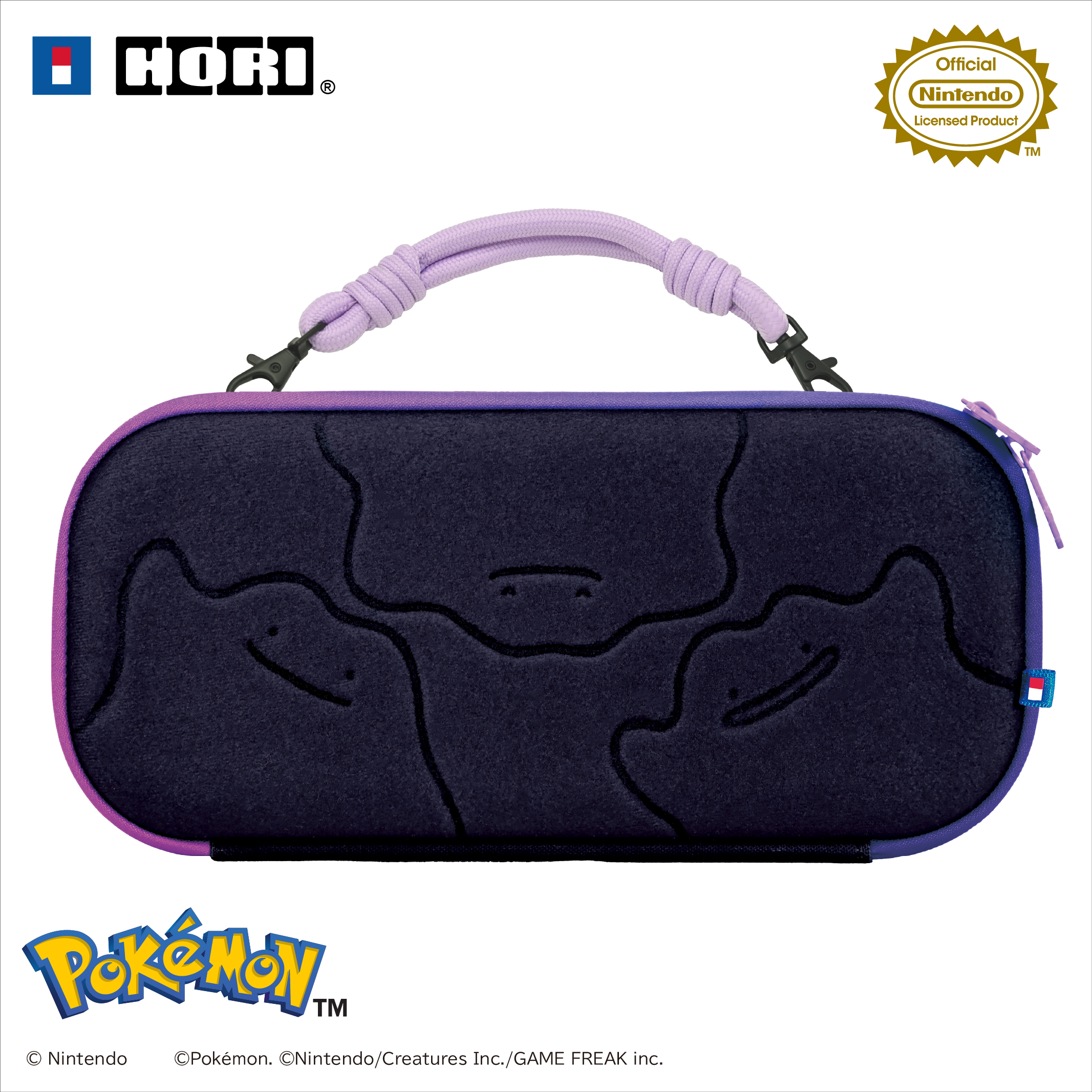 HORI NS2 魔術貼裝飾主機收納包 百變怪 (NSX-168)        HORI NS2  Decoration Pouch Metamon (NSX-088)