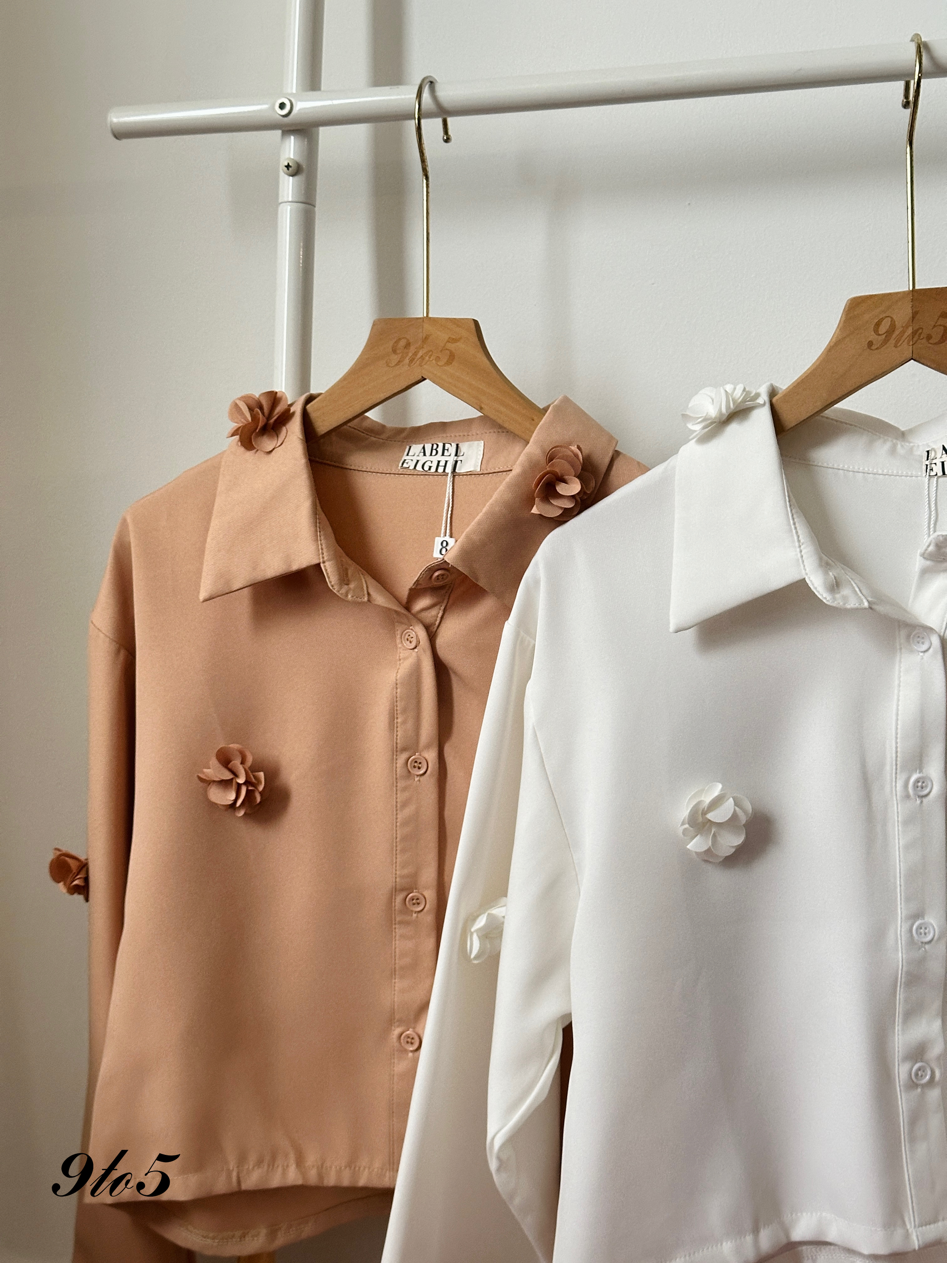 T3909 Long Sleeve Floral Shirt - 4 Colors