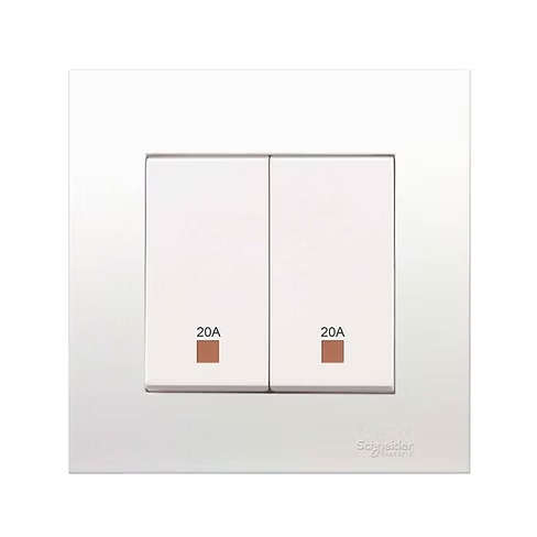施耐德 元雅 白 20A孖位 燈曲