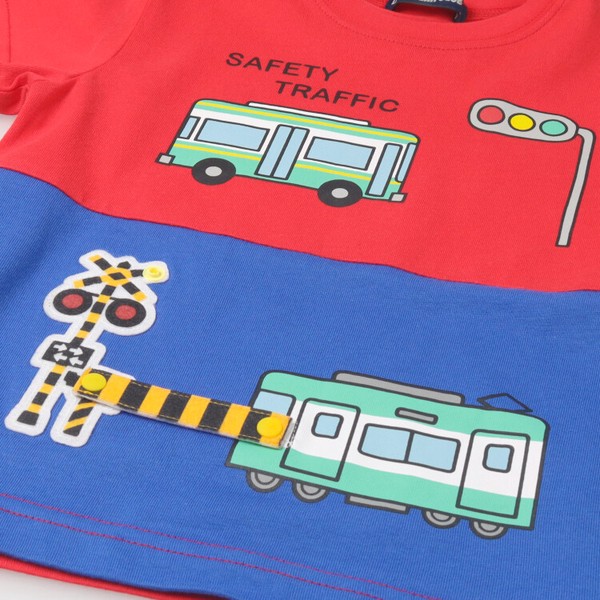 🆕【⭐訂購⭐】🌀 🇯🇵 日本直送 公車火車 移動鐵路閘口 撞色 短袖T恤［2款選］🌀 [ELCA-0267][260428]