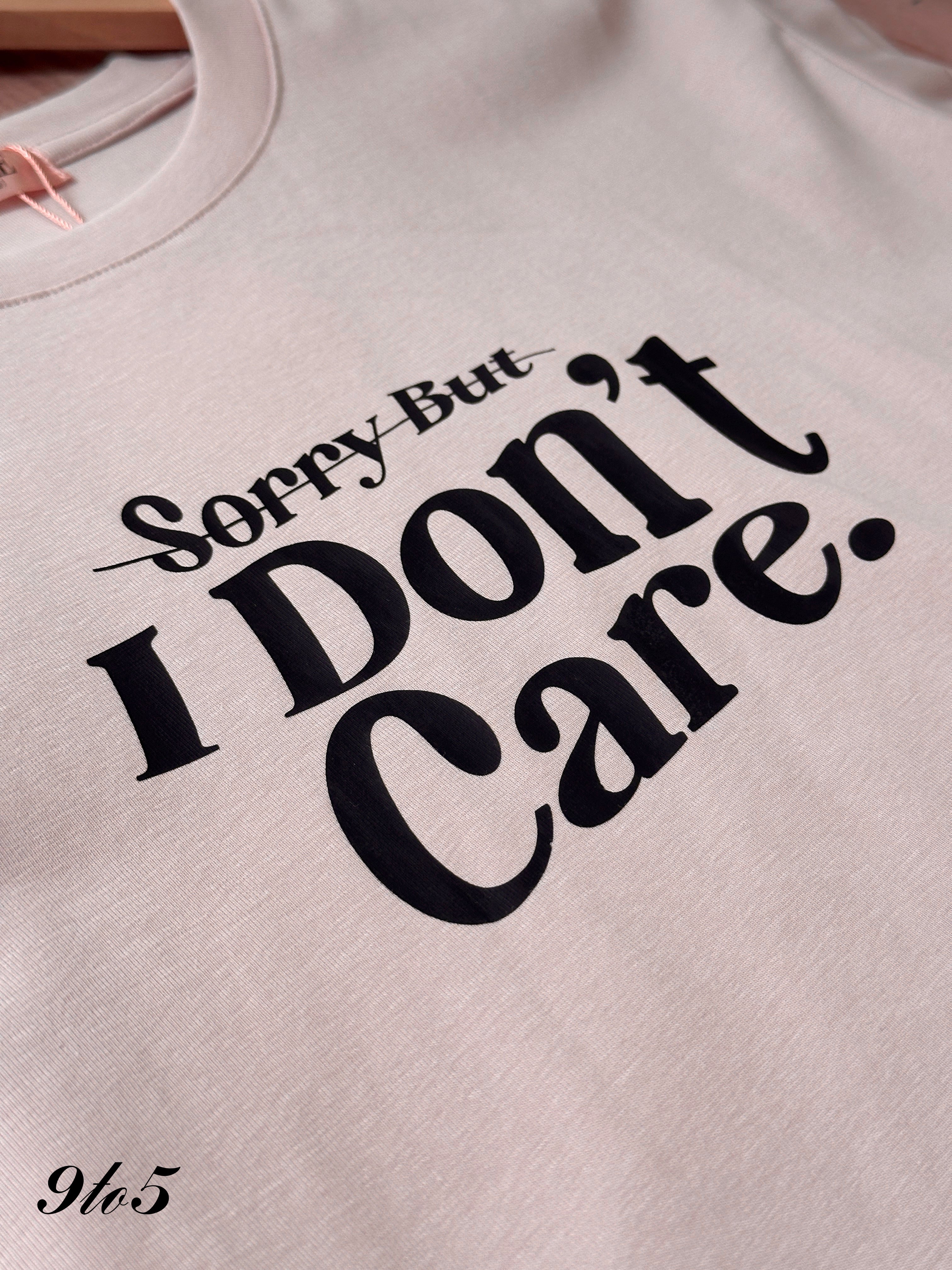 T4436 Cape Sleeve Printed Wording Tee - 4 Colors 