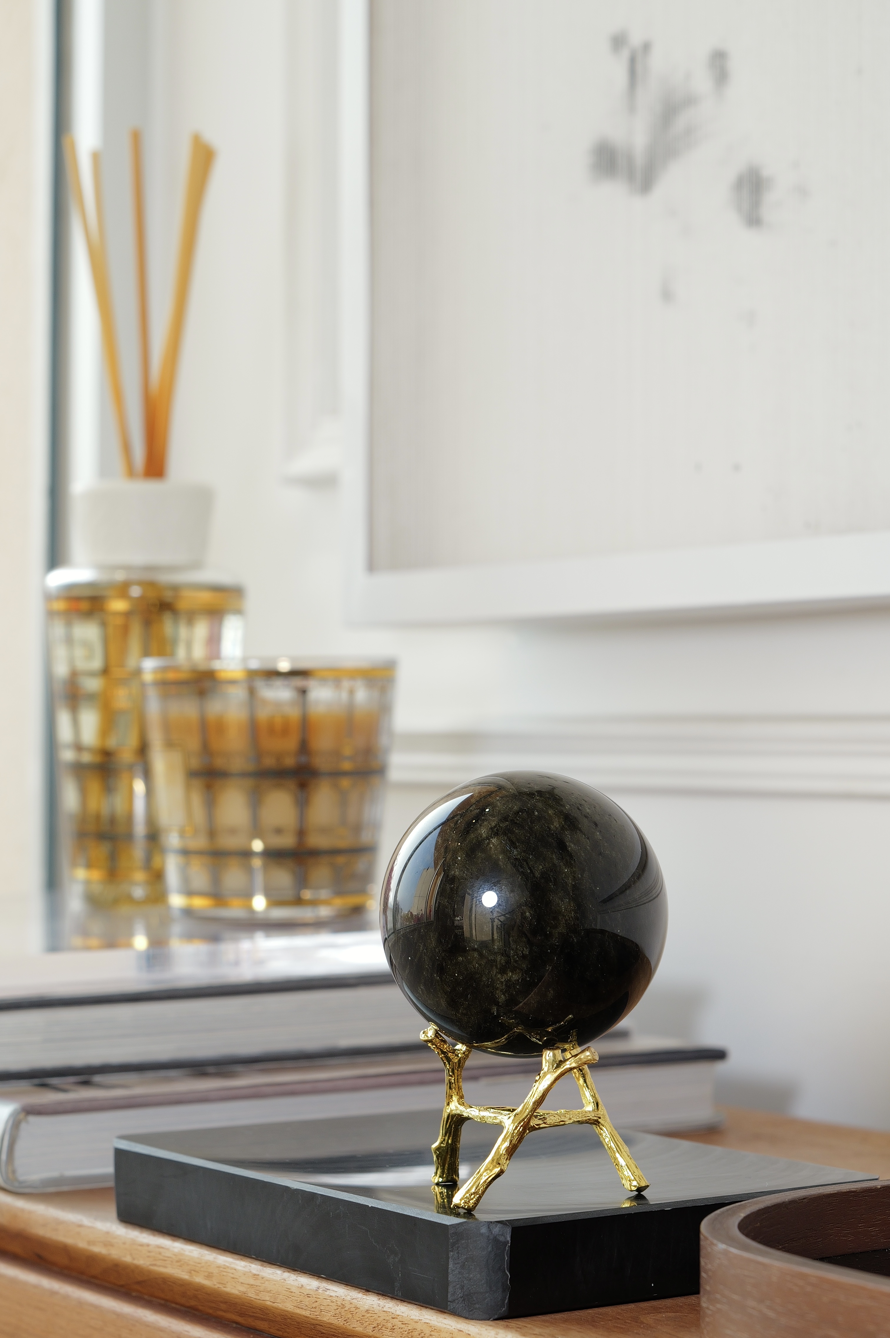  ༒6.2cm金曜石球擺設 ༒OBa066C8GMs2-RA29*3JJ