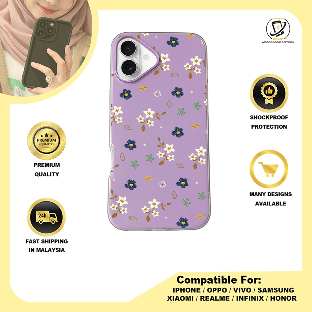 JELLY CASE PHONE FOR IPHONE - DESIGN FLOWER A