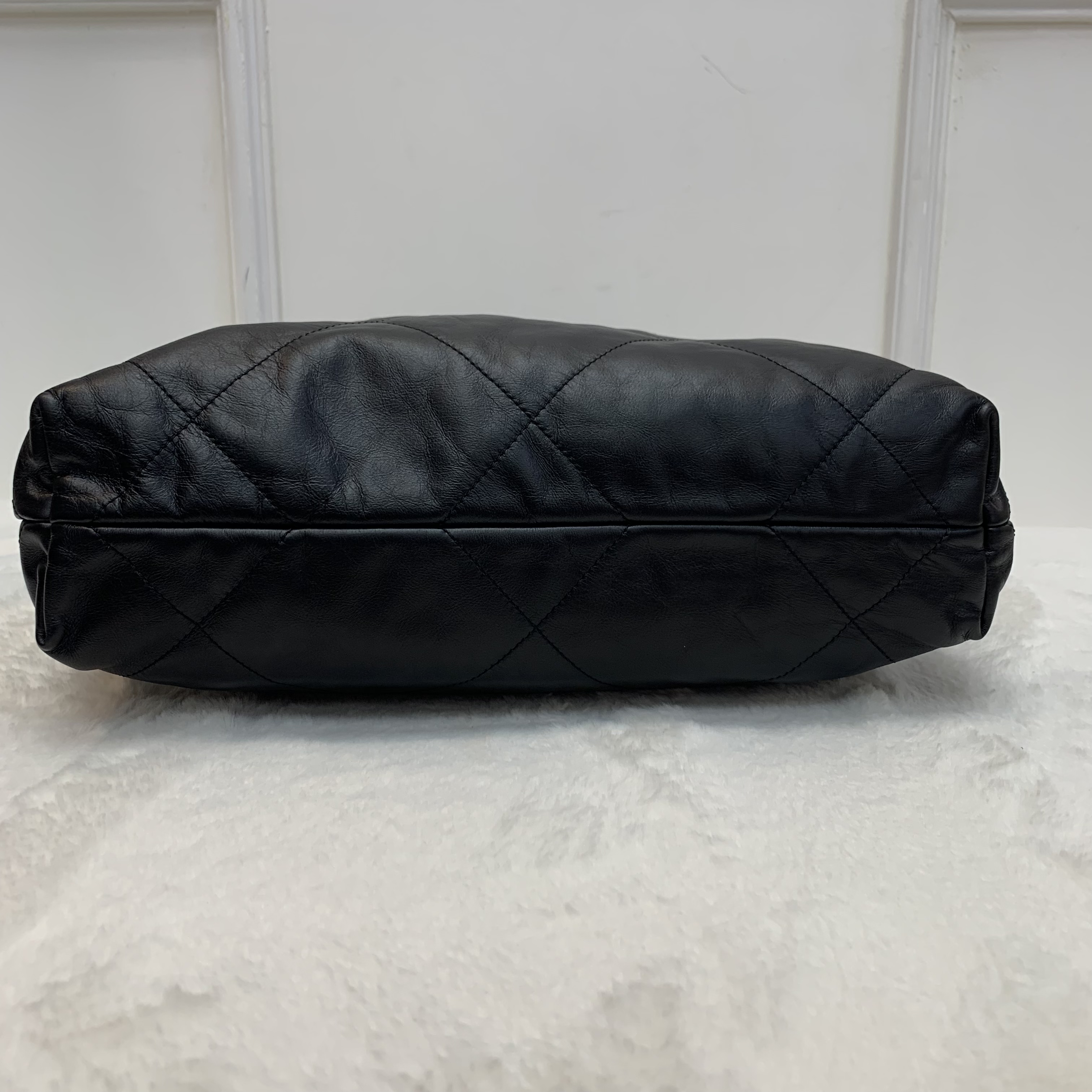 Chanel 22bag 黑色銀扣