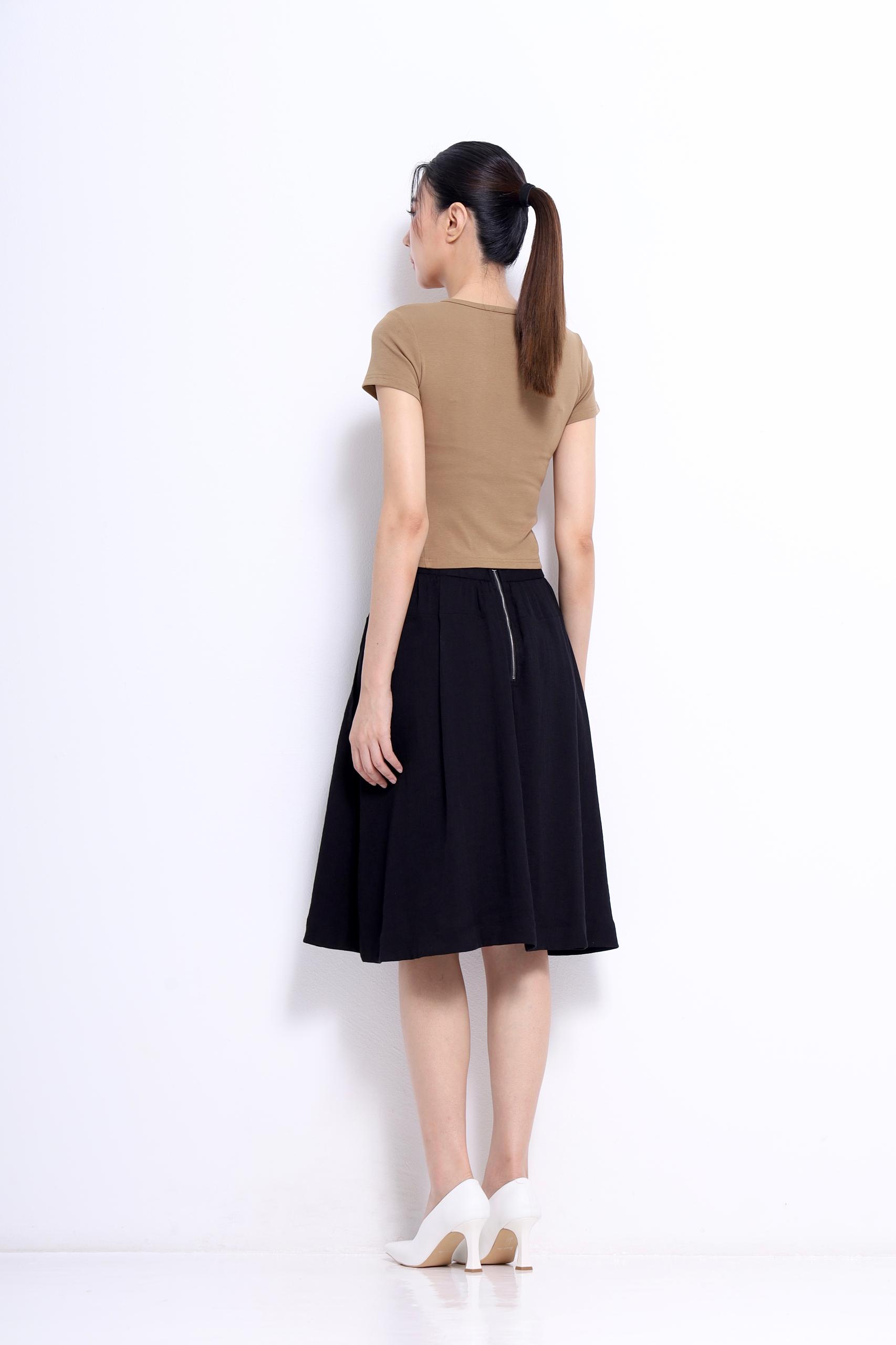 CB2727 HENLEY SHORT SLLV CROP TEE