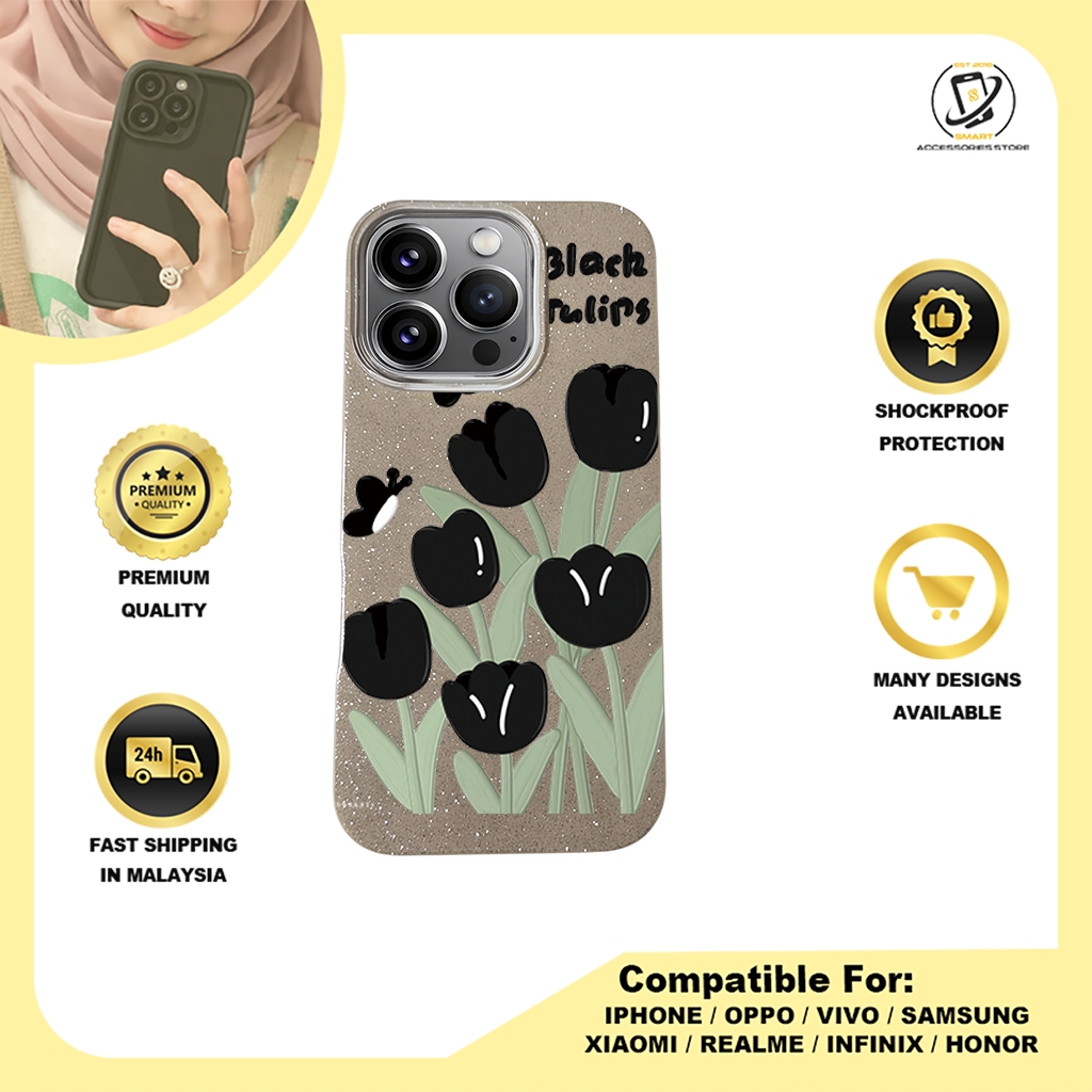 BLING CASE PHONE FOR IPHONE - DESIGN FLOWER U