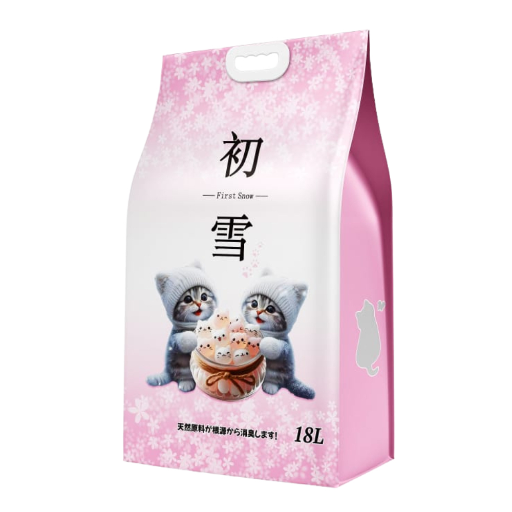 初雪 2.0mm豆腐貓砂 18L （原味）
